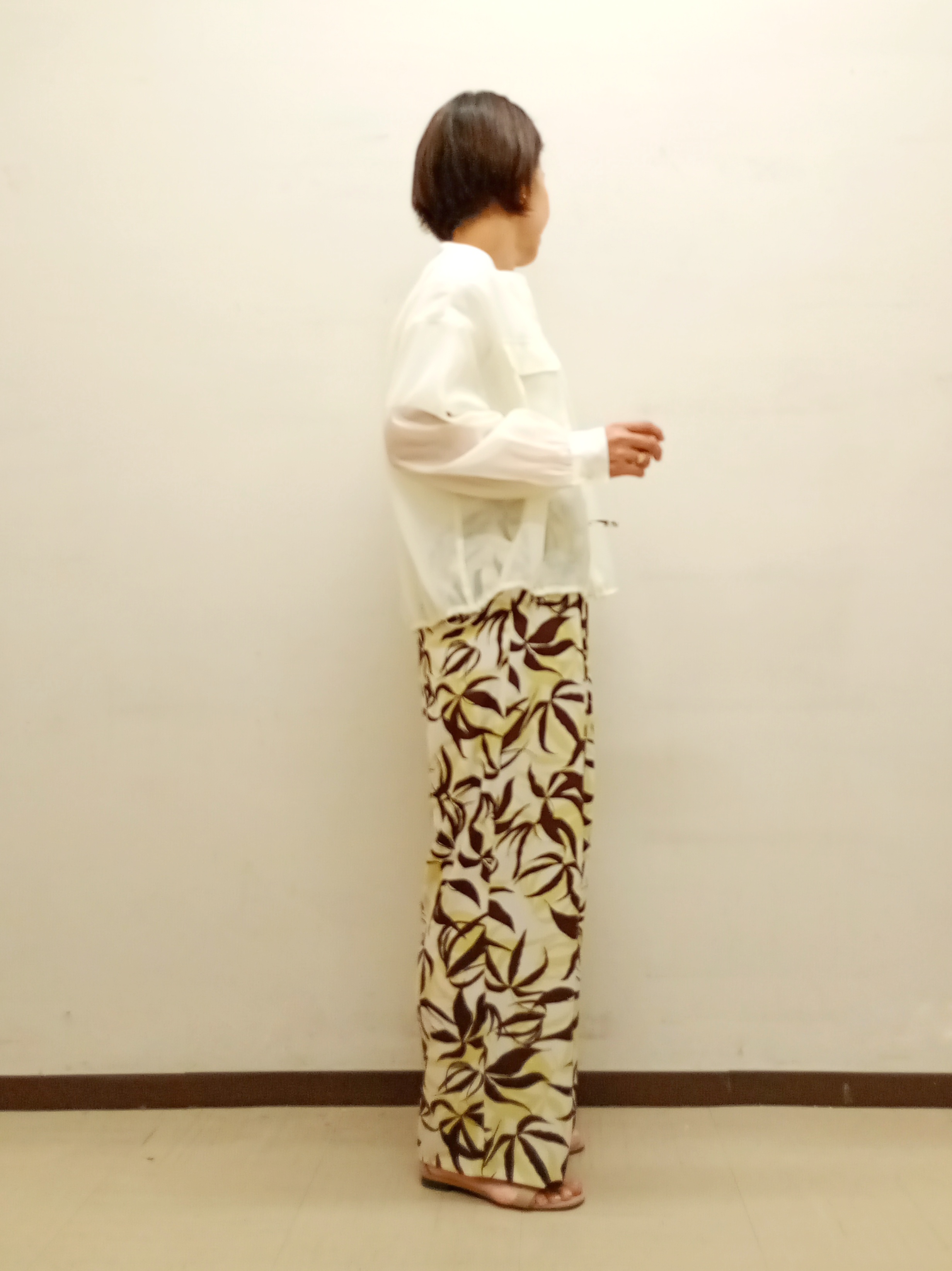 Kさんの「INDIVI｜【トレンド／2WAY】裾ドロスト付きシアーブラウスブルゾン」を使ったコーディネート