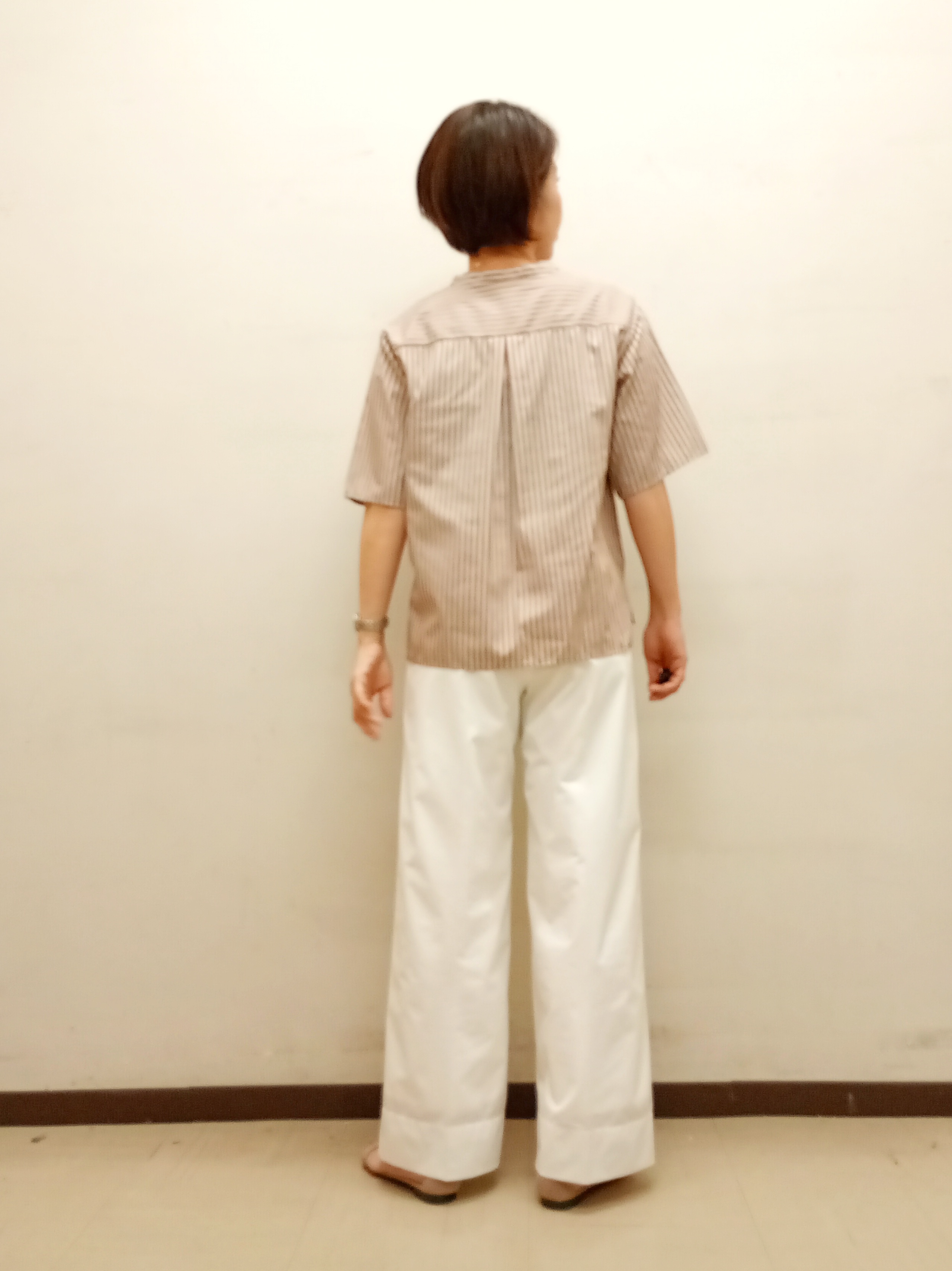 Kさんの「INDIVI｜【洗える／UVケア／着映え】フリルピンタックブラウス」を使ったコーディネート