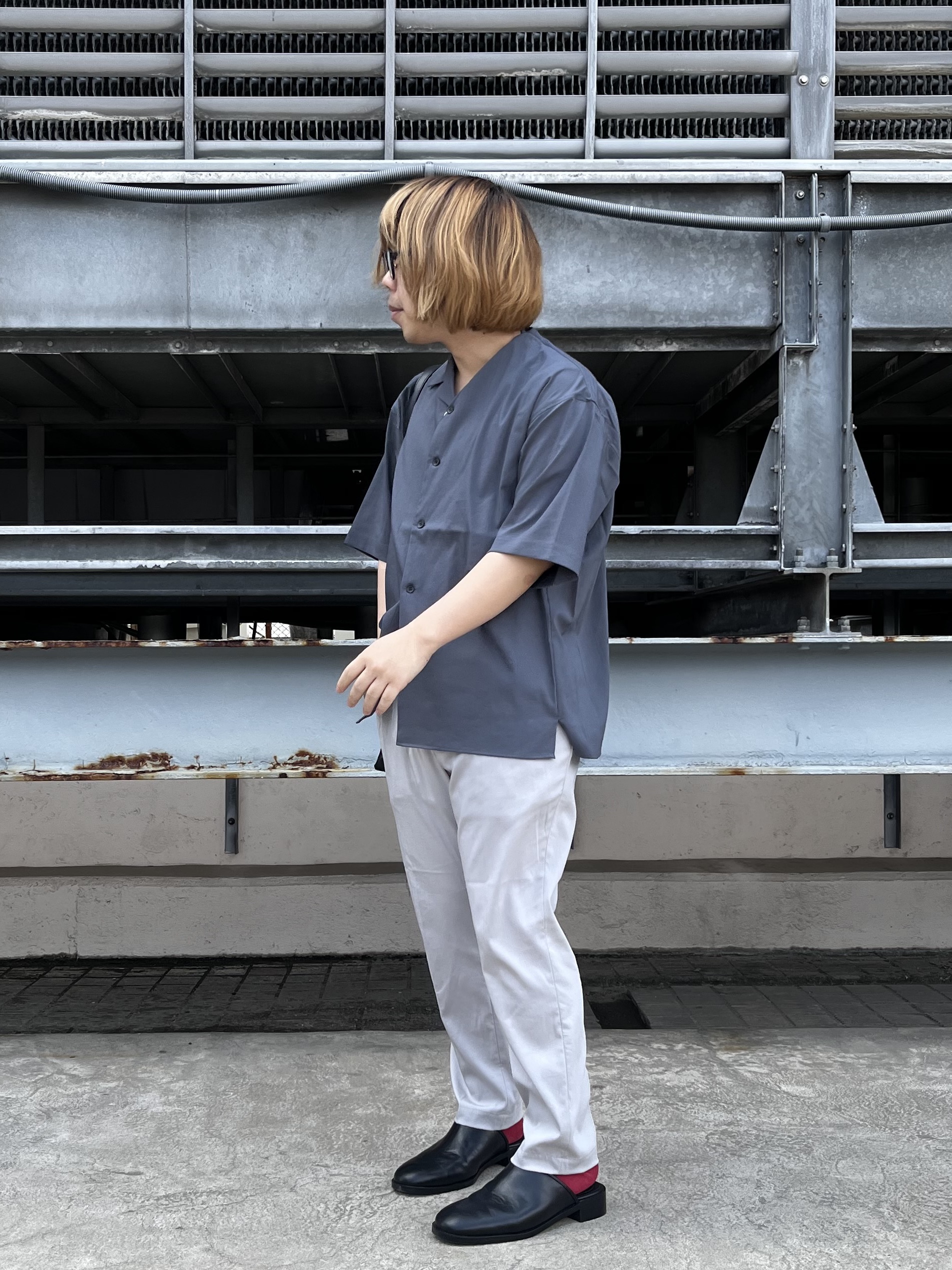 taigaさんの「tk.TAKEO KIKUCHI｜【接触冷感／UVCUT】COOL PLAYワイドテーパードスラックス」を使ったコーディネート