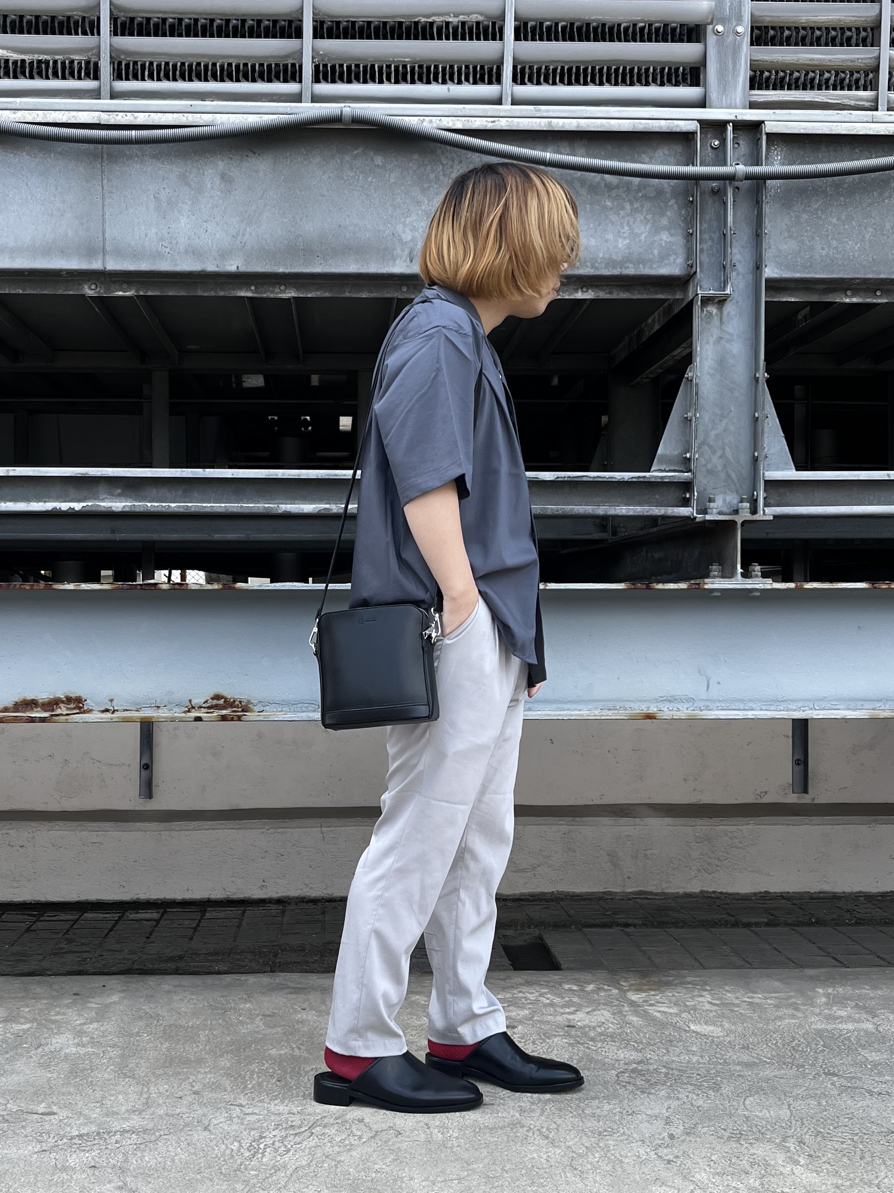 taigaさんの「tk.TAKEO KIKUCHI｜【接触冷感／UVCUT】COOL PLAYワイドテーパードスラックス」を使ったコーディネート