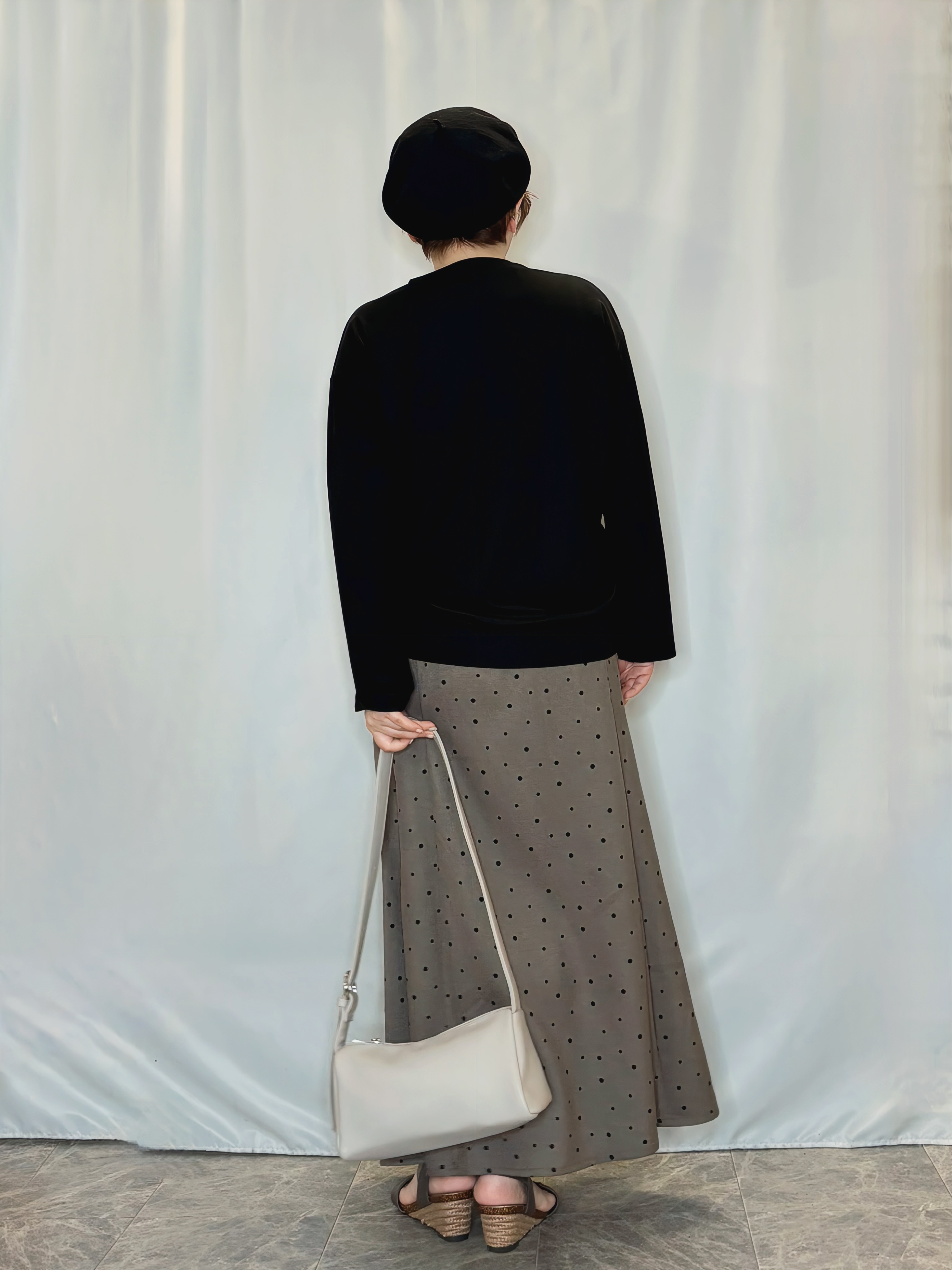 たみさんの「SHOO･LA･RUE｜【UV/S-LL】着ごこちなめらか カノコ編みカーディガン」を使ったコーディネート