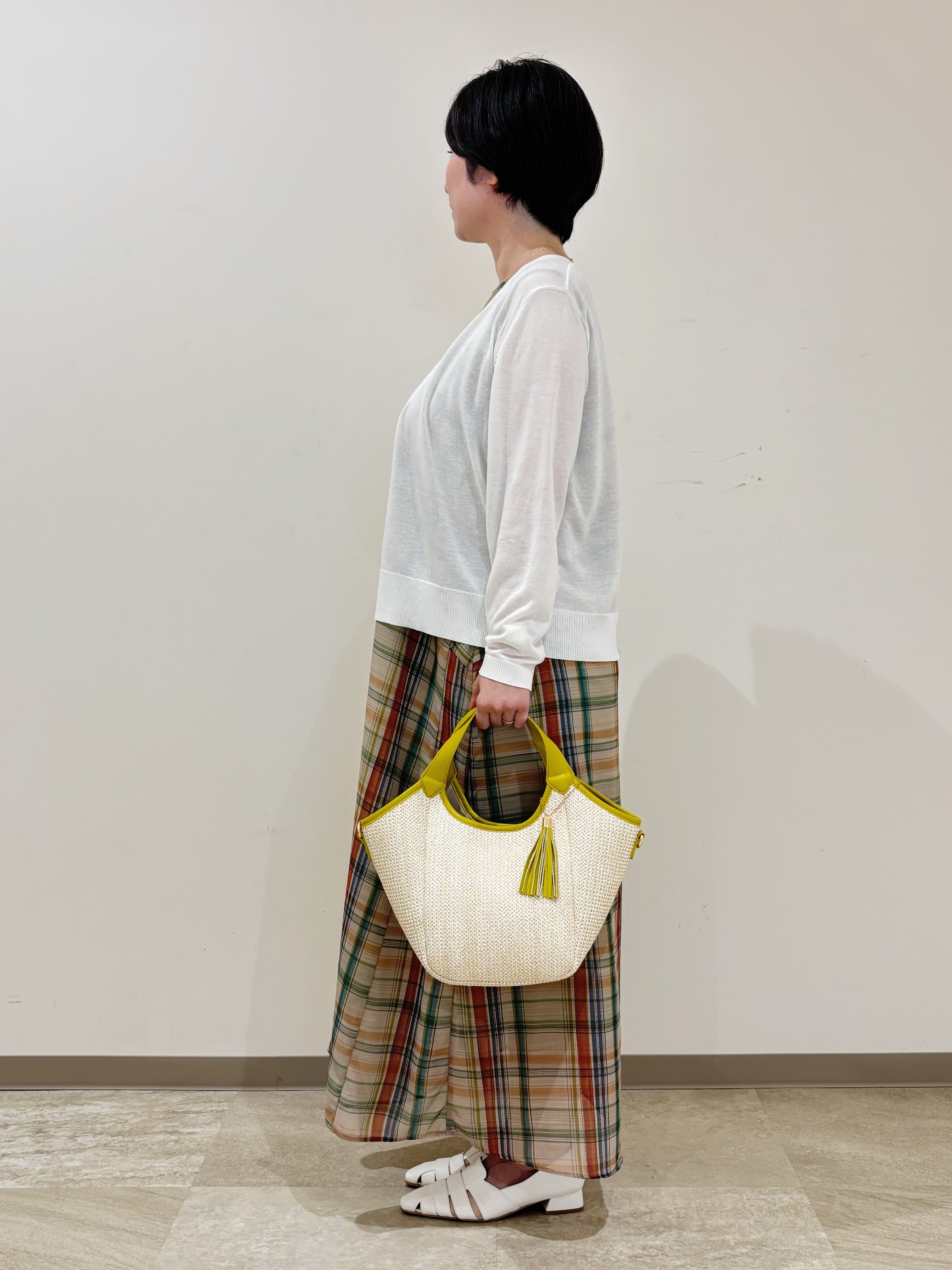 marikoさんの「grove｜高評価！【UVカット】ベーシックショートカーディガン」を使ったコーディネート