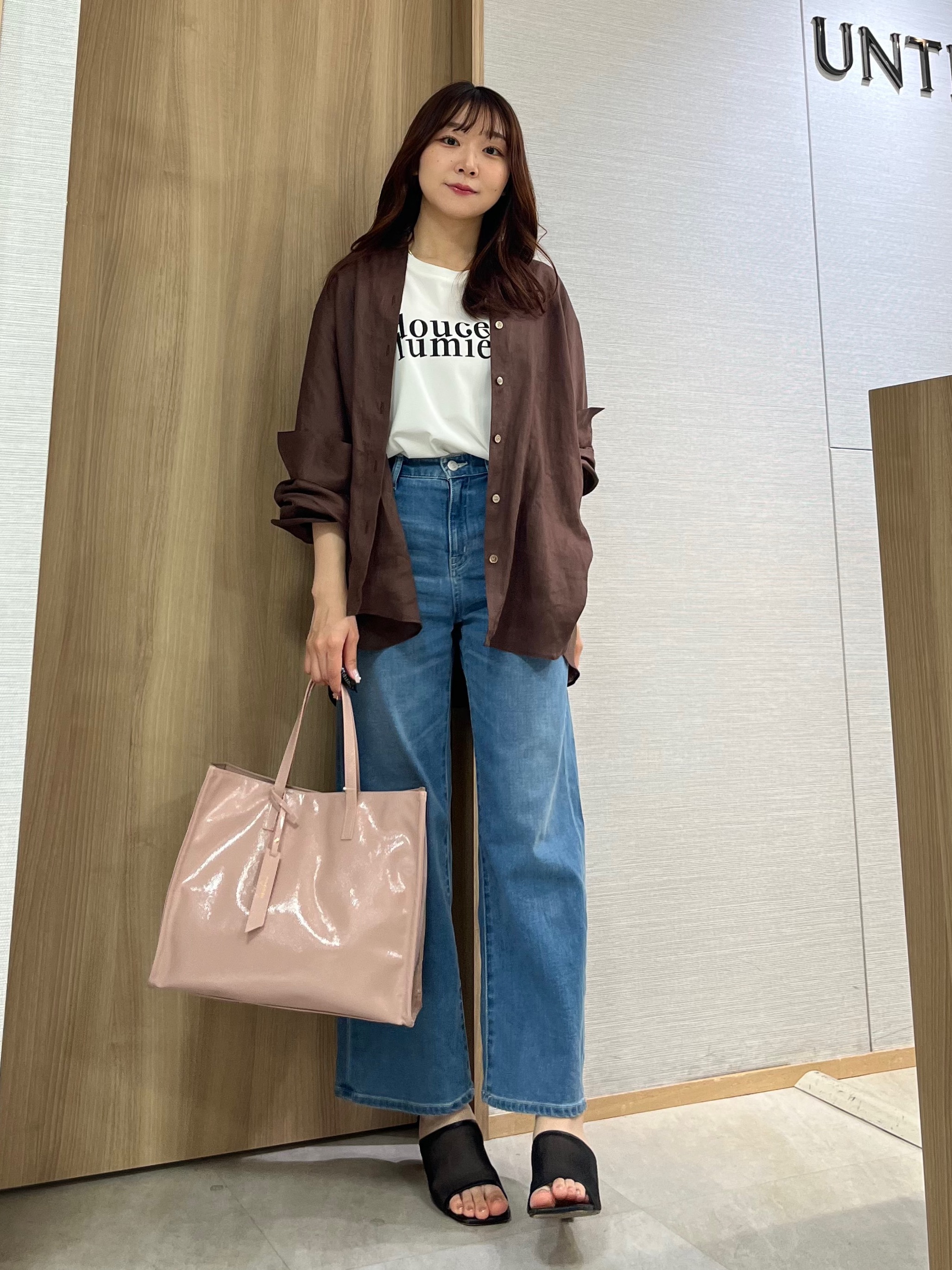KAHOさんの「UNTITLED｜【麻100】リネンドルマンシャツ」を使ったコーディネート