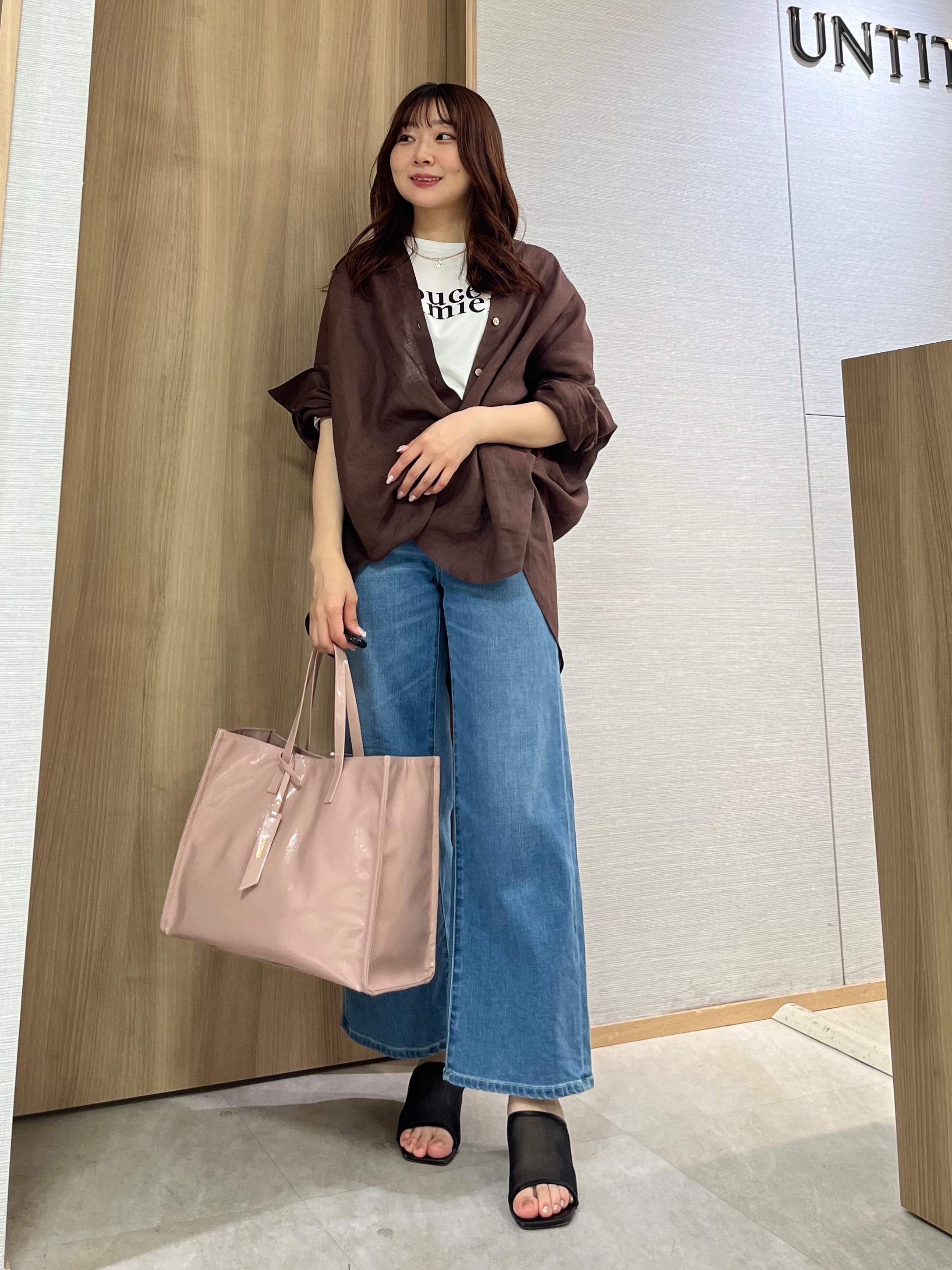 KAHOさんの「UNTITLED｜【麻100】リネンドルマンシャツ」を使ったコーディネート