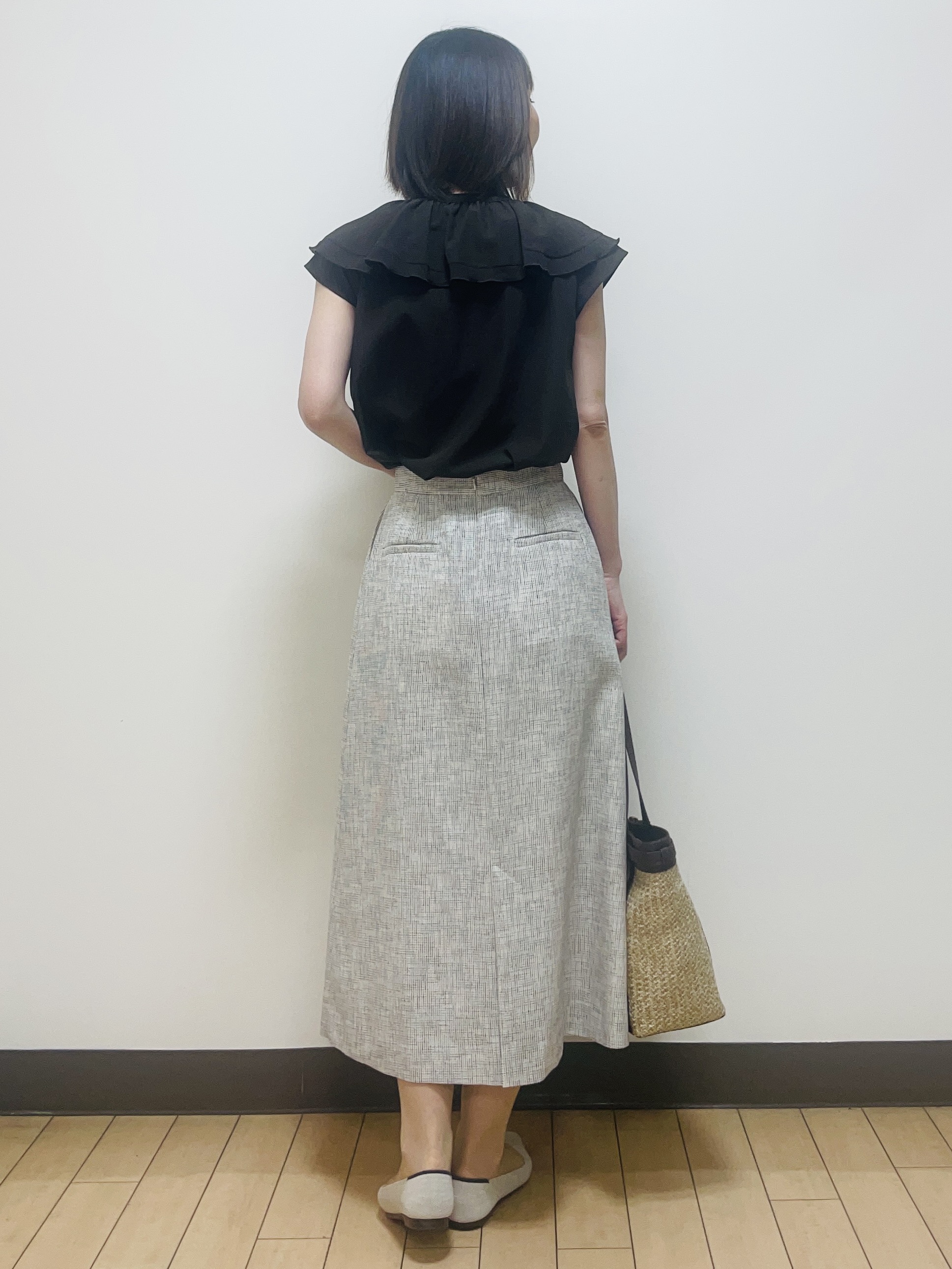 Riiさんの「Reflect｜【マシンウォッシャブル】フリルブラウス」を使ったコーディネート