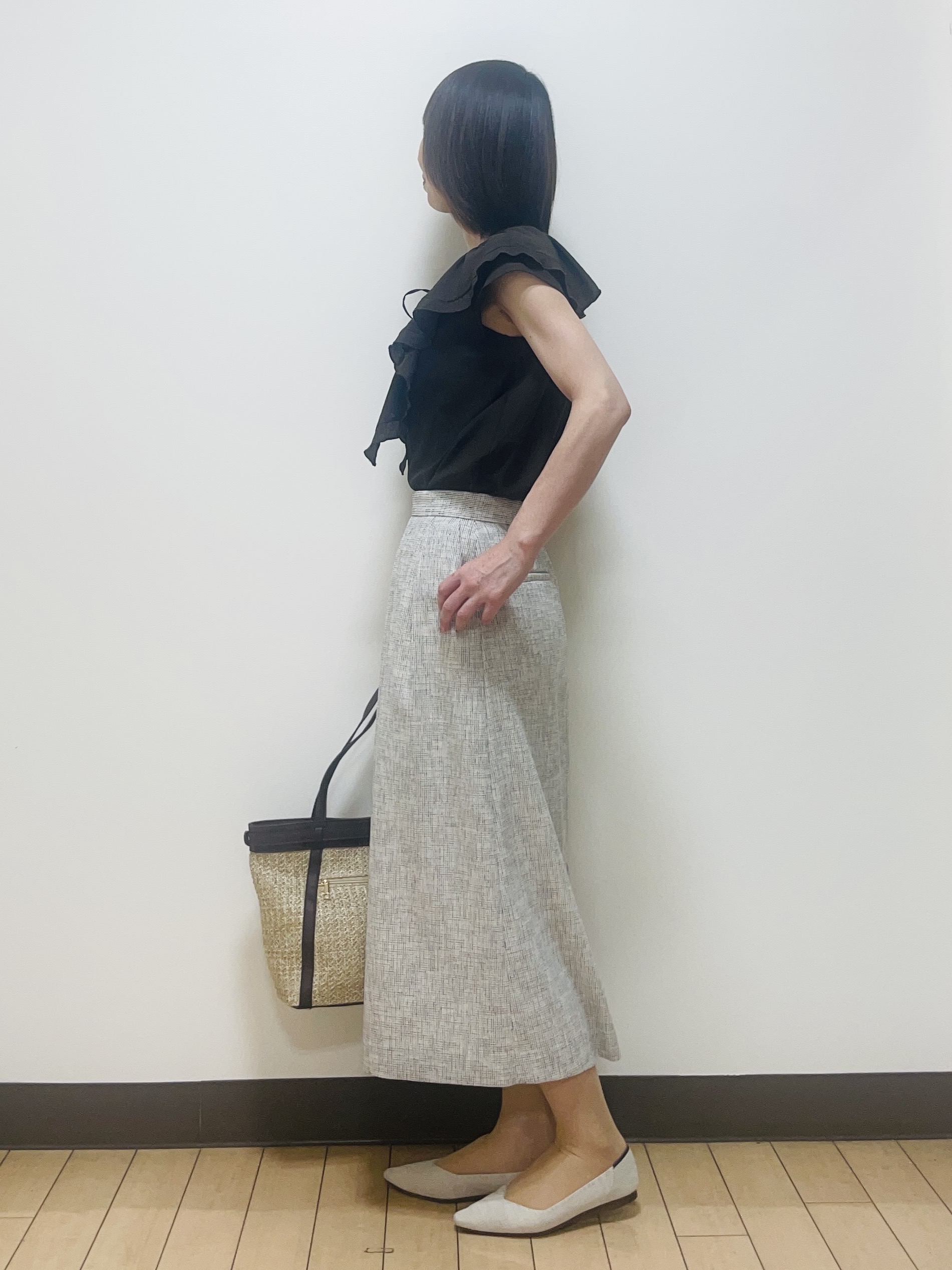 Riiさんの「Reflect｜【マシンウォッシャブル】フリルブラウス」を使ったコーディネート