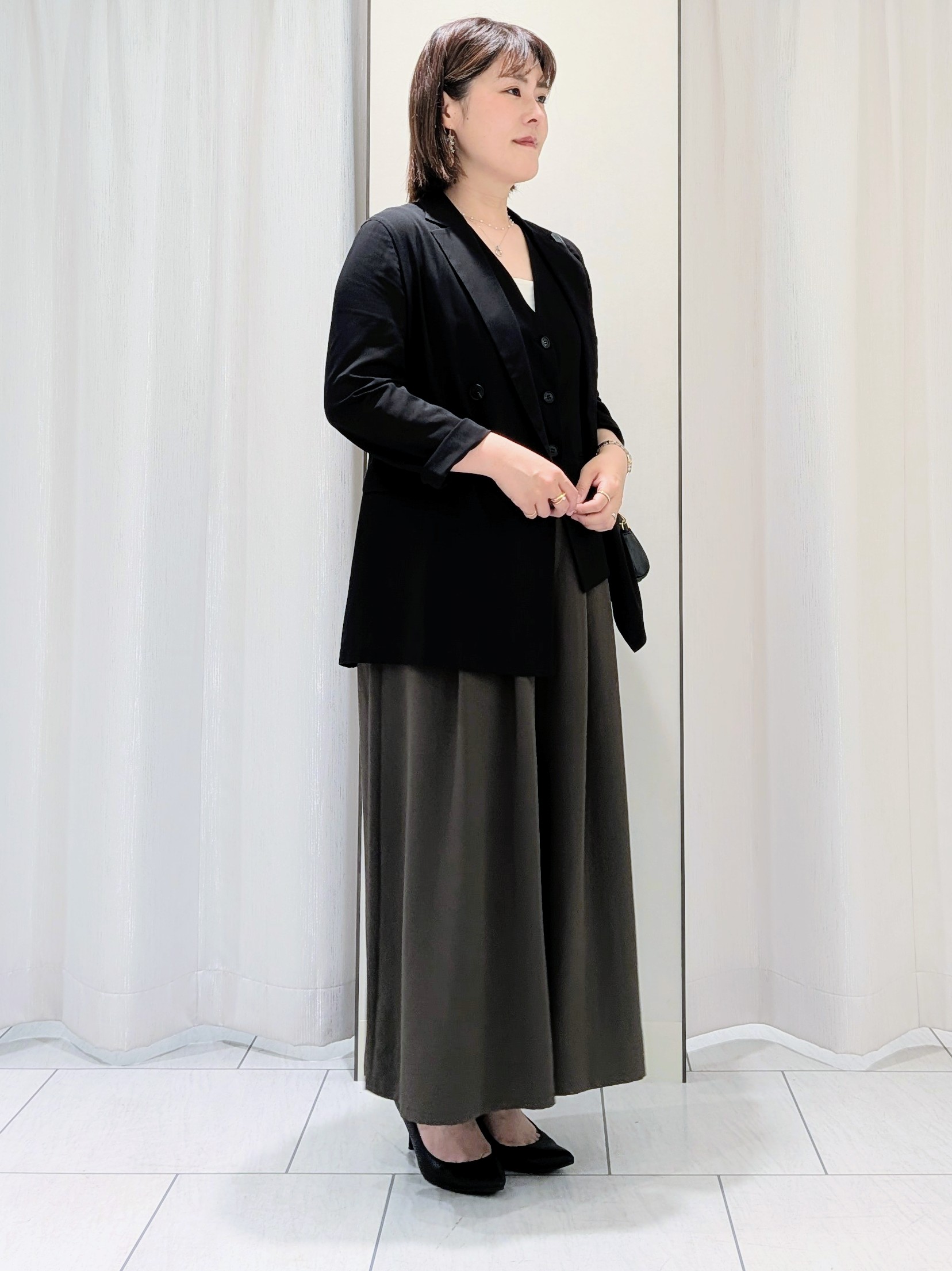 Onumaさんの「UNTITLED｜◆【セットアップ可/接触冷感/通気性】ドライシアーダブルジャケット」を使ったコーディネート