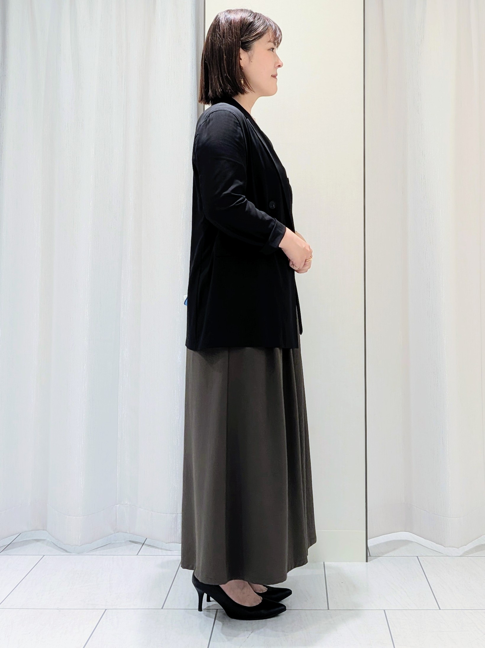 Onumaさんの「UNTITLED｜◆【セットアップ可/接触冷感/通気性】ドライシアーダブルジャケット」を使ったコーディネート
