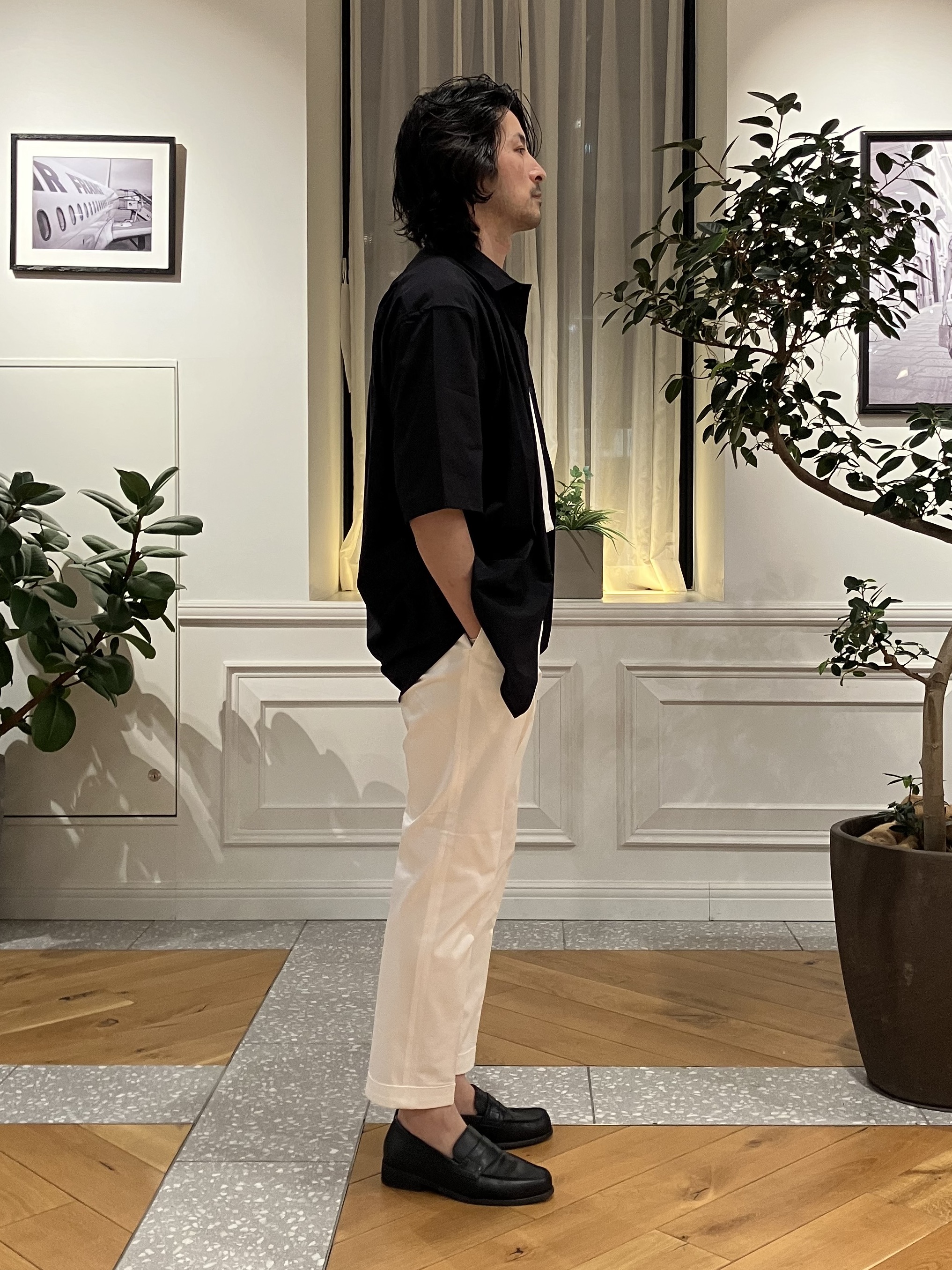 junyaさんの「DRESSTERIOR｜【接触冷感／抗菌防臭／消臭】ICE CLEAR COTTON ポケットTシャツ」を使ったコーディネート