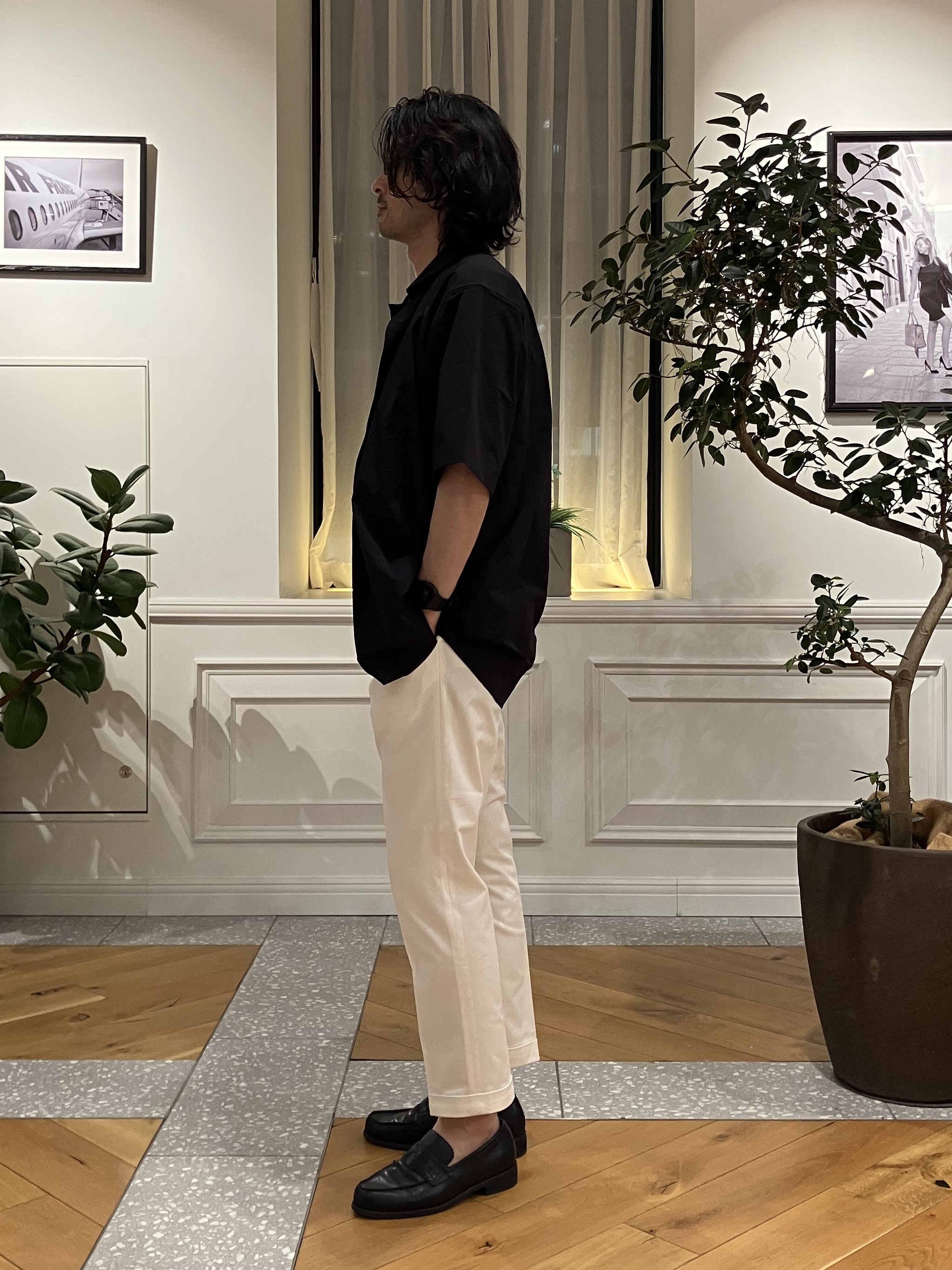 junyaさんの「DRESSTERIOR｜【接触冷感／抗菌防臭／消臭】ICE CLEAR COTTON ポケットTシャツ」を使ったコーディネート