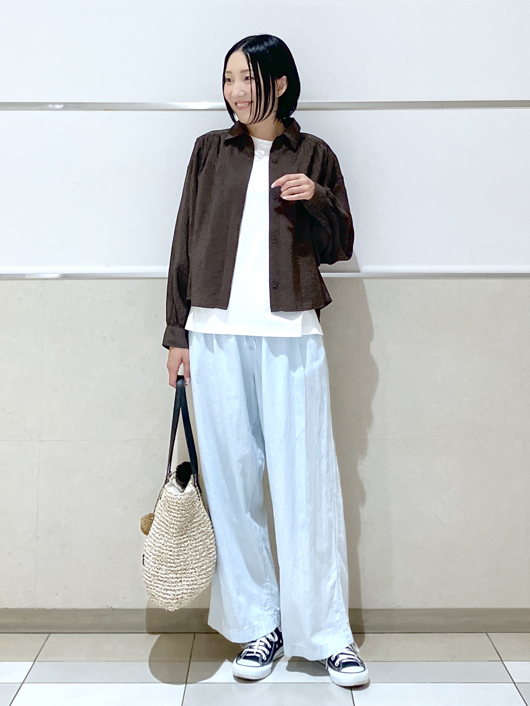 eriko さんの「Dessin｜エアリーシアーブラウス」を使ったコーディネート