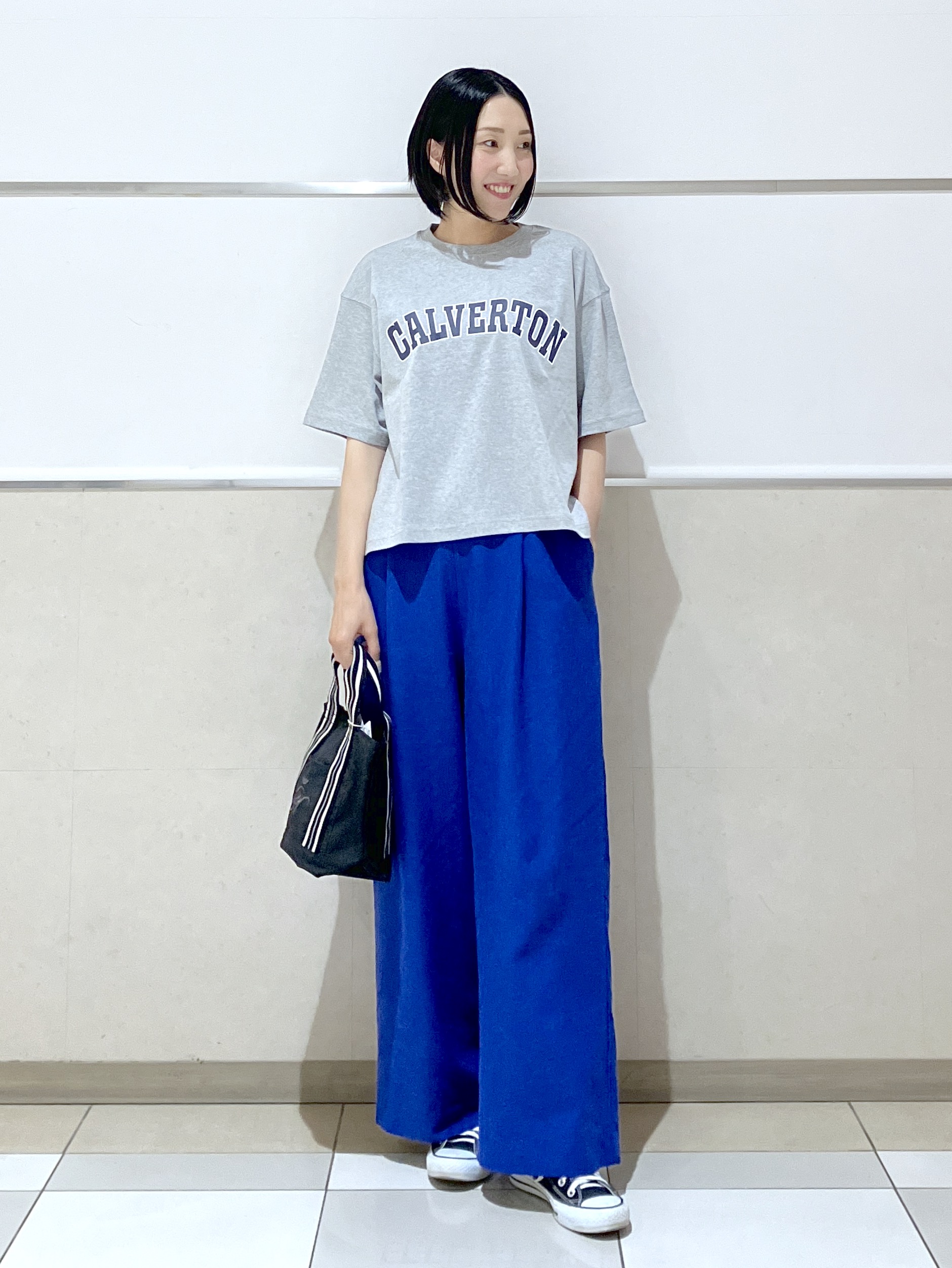 eriko さんの「Dessin｜【撥水加工】ロゴプリントTシャツ」を使ったコーディネート
