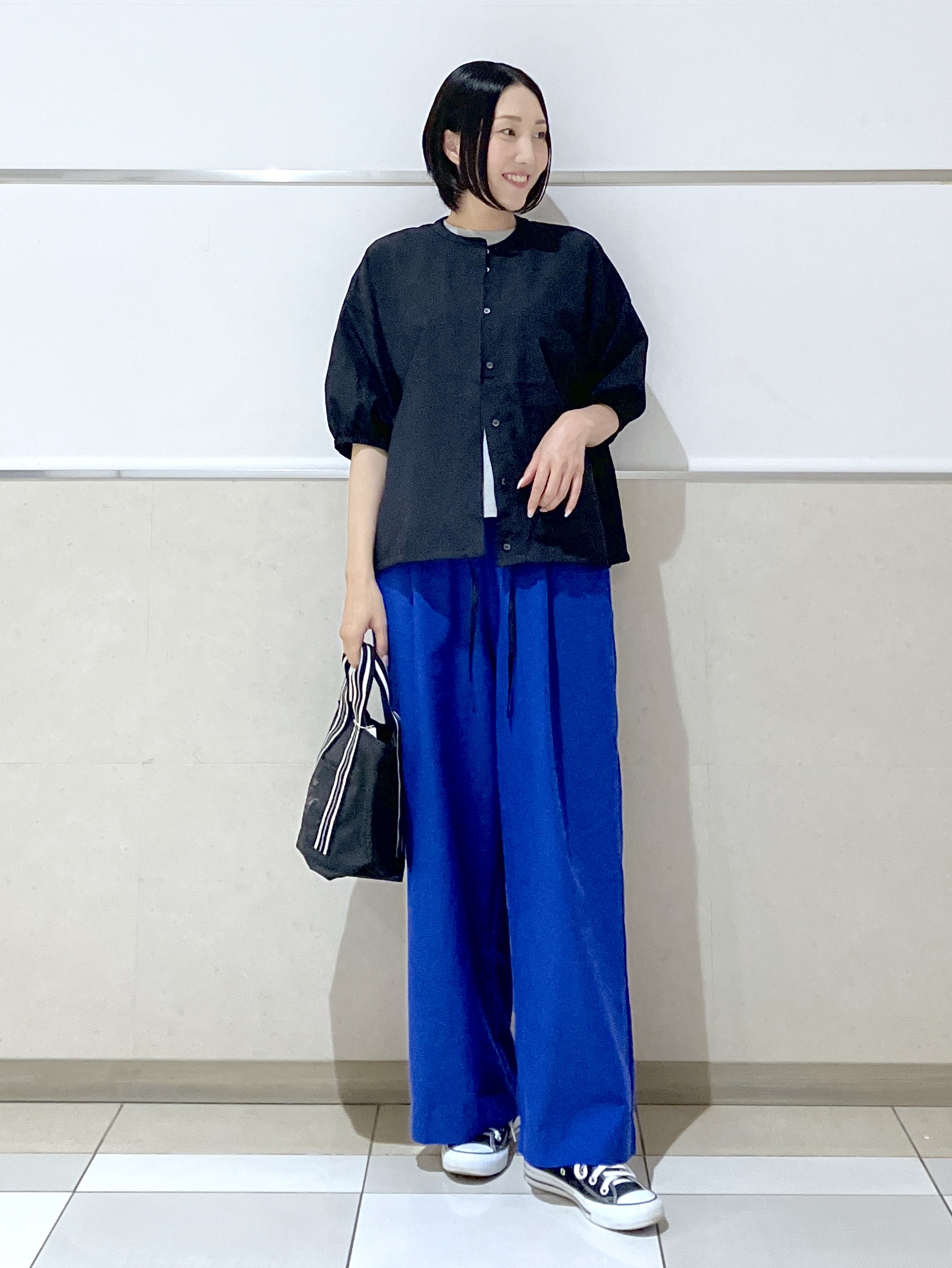eriko さんの「Dessin｜【撥水加工】ロゴプリントTシャツ」を使ったコーディネート
