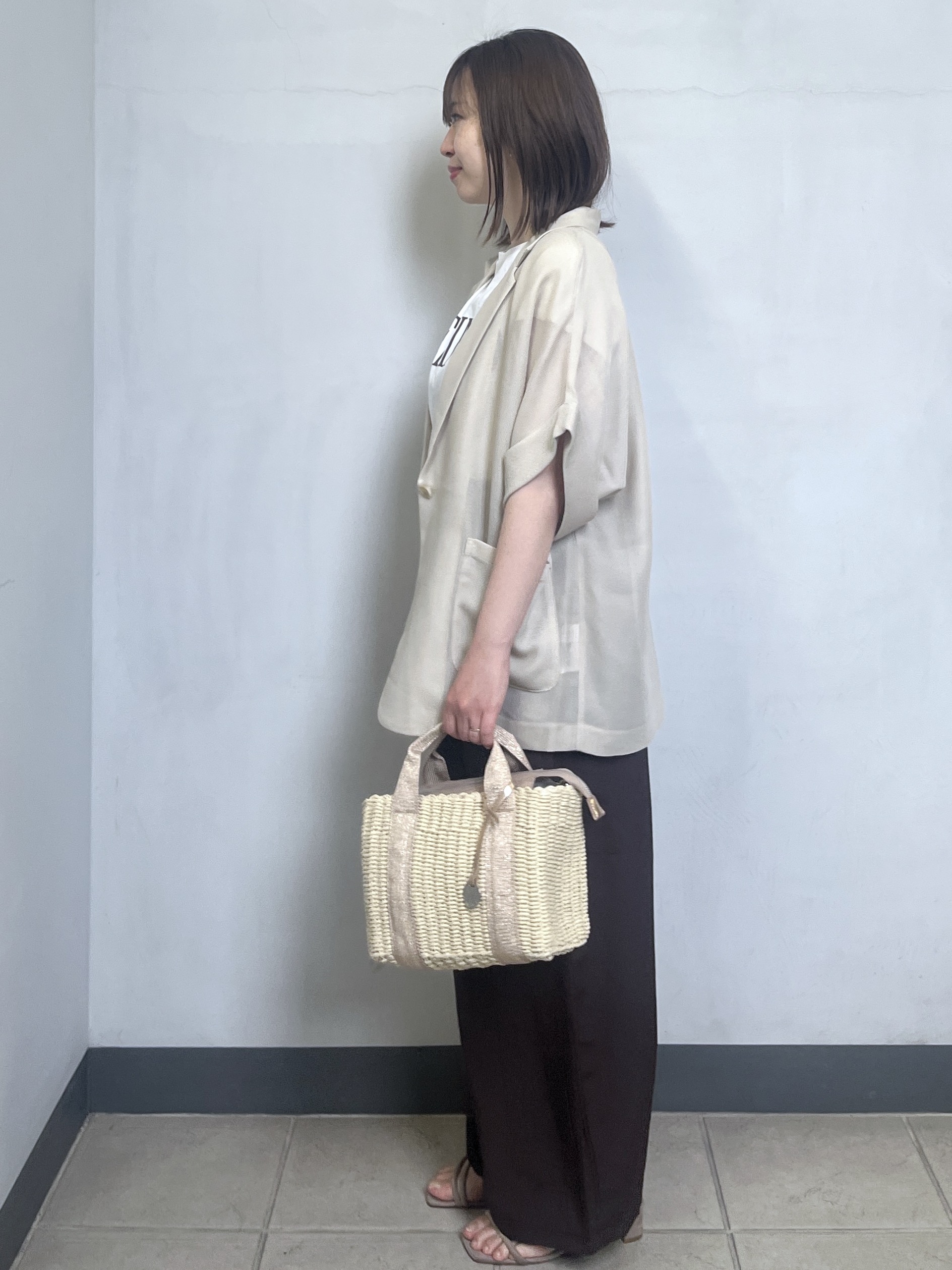 mikiさんの「OPAQUE.CLIP｜メッシュテーラードジャケット【洗濯機OK】」を使ったコーディネート