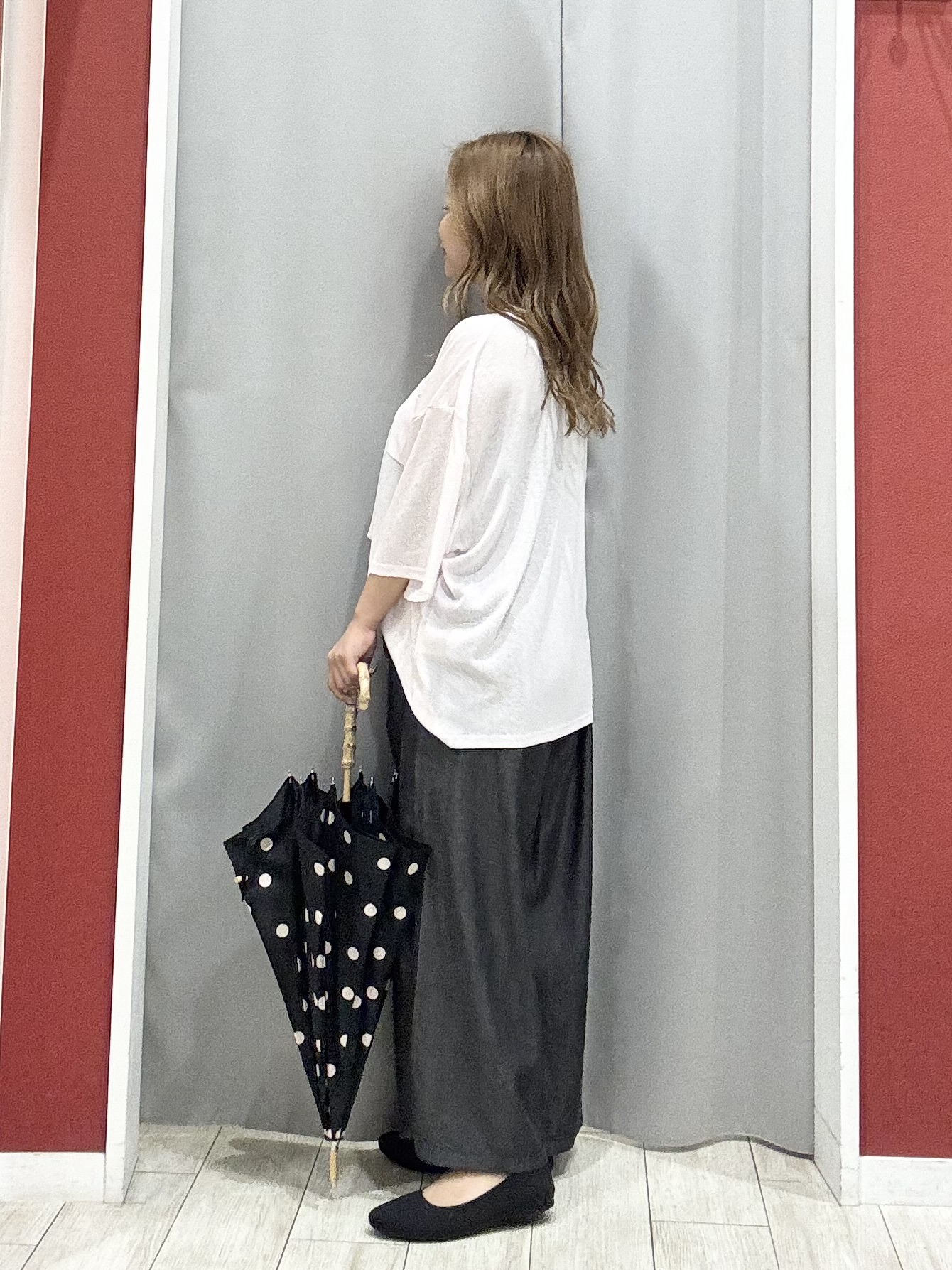 shioさんの「SHOO･LA･RUE｜【S-LL/洗濯機可/体型カバー】ゆるっとこなれる 大人のシアースラブTシャツ」を使ったコーディネート