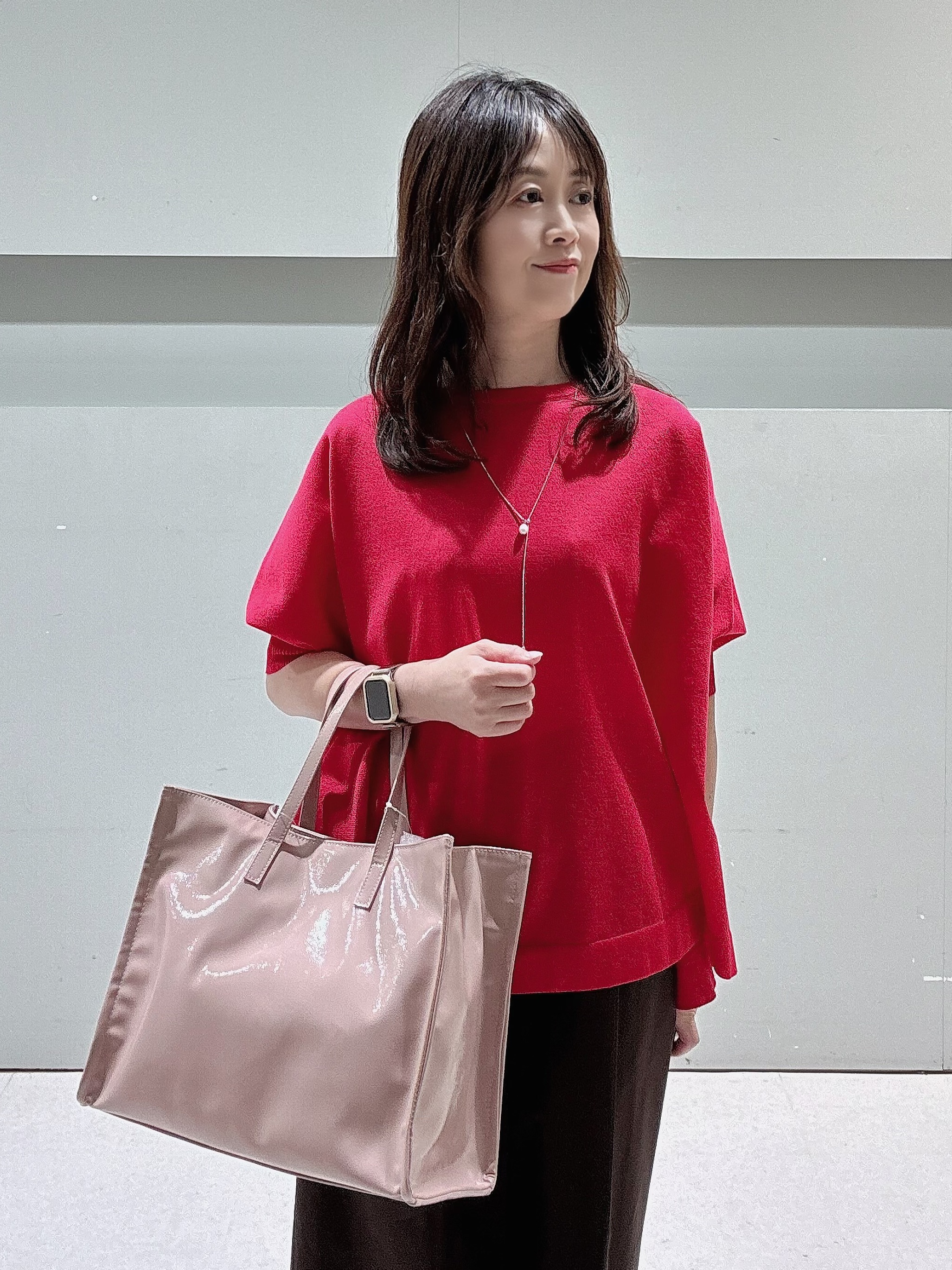 makiさんの「UNTITLED｜【アンサンブル可/洗える】シアーレーヨンニット」を使ったコーディネート