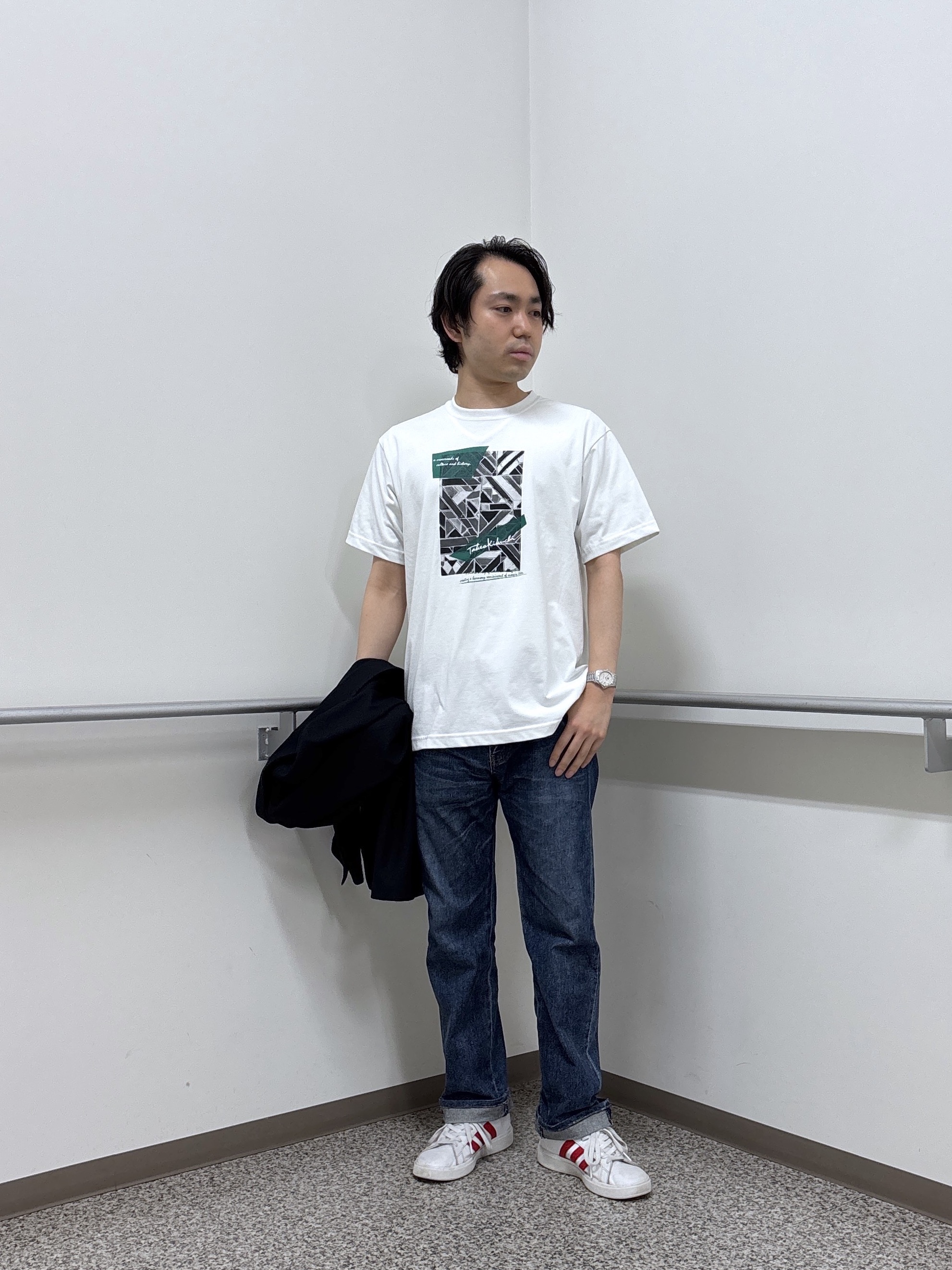 KEIさんの「TAKEO KIKUCHI｜【抗菌防臭】CALCULO（R）ジャージ ジャケット」を使ったコーディネート