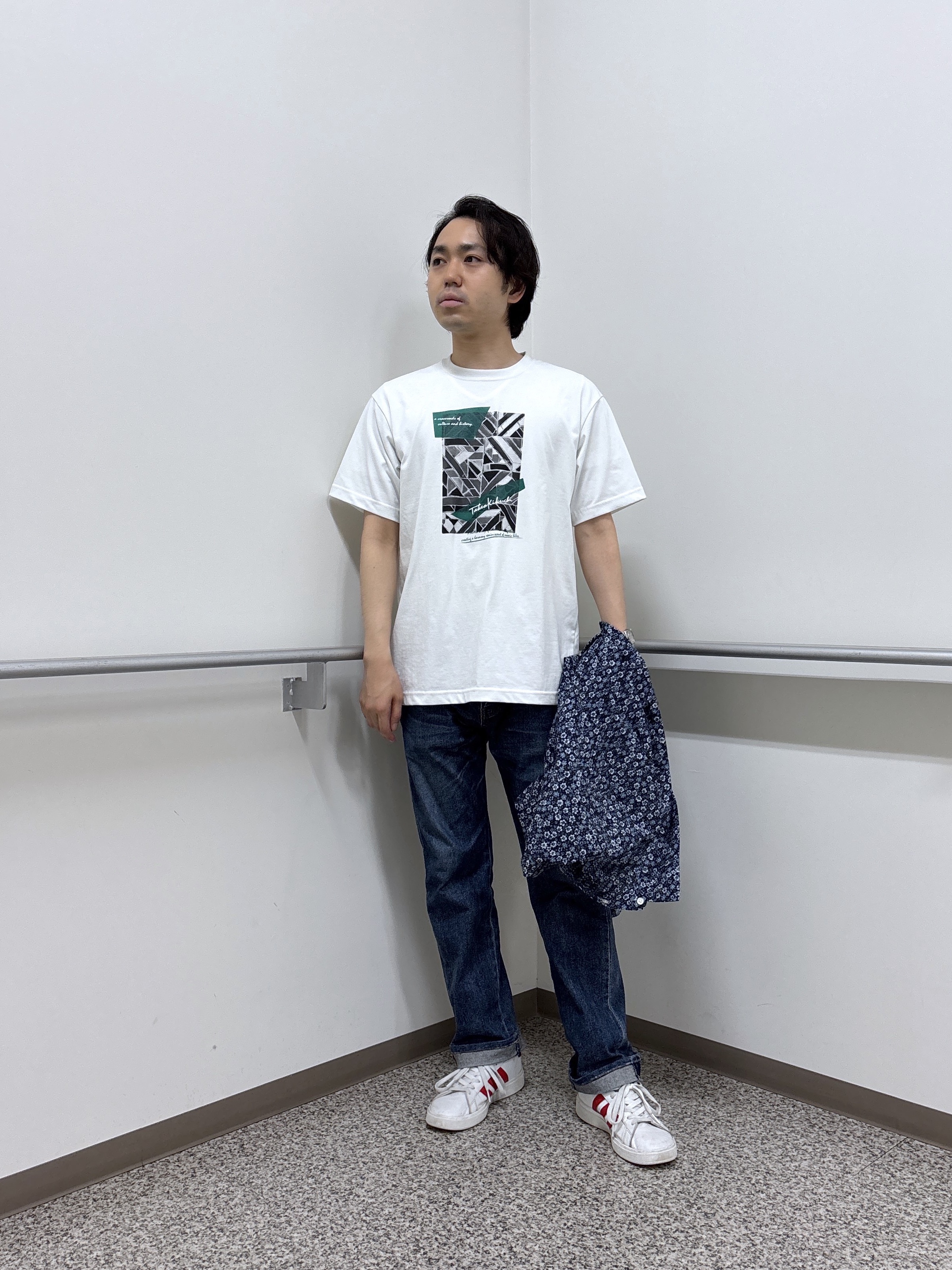 KEIさんの「TAKEO KIKUCHI｜リップル小花シャツ」を使ったコーディネート