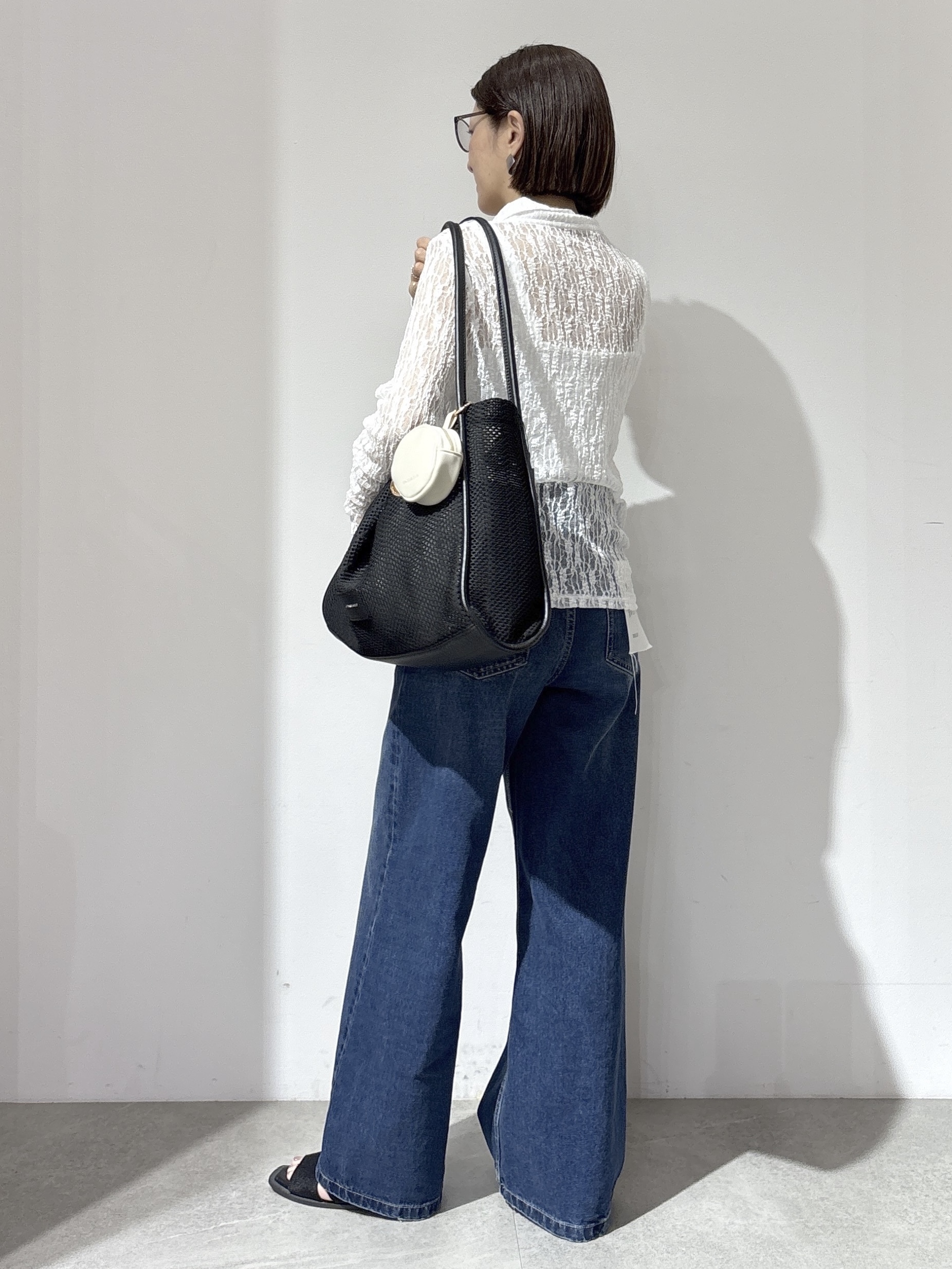 NAKAさんの「OPAQUE.CLIP｜レース襟付きカーディガン【洗濯機OK】」を使ったコーディネート