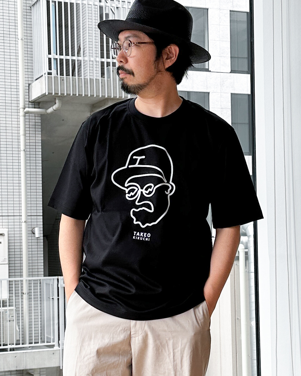 プレス増田さんの「TAKEO KIKUCHI｜【BOWLER HAT LABEL】アイスクリアコットン ワンストローク 半袖Tシャツ」を使ったコーディネート