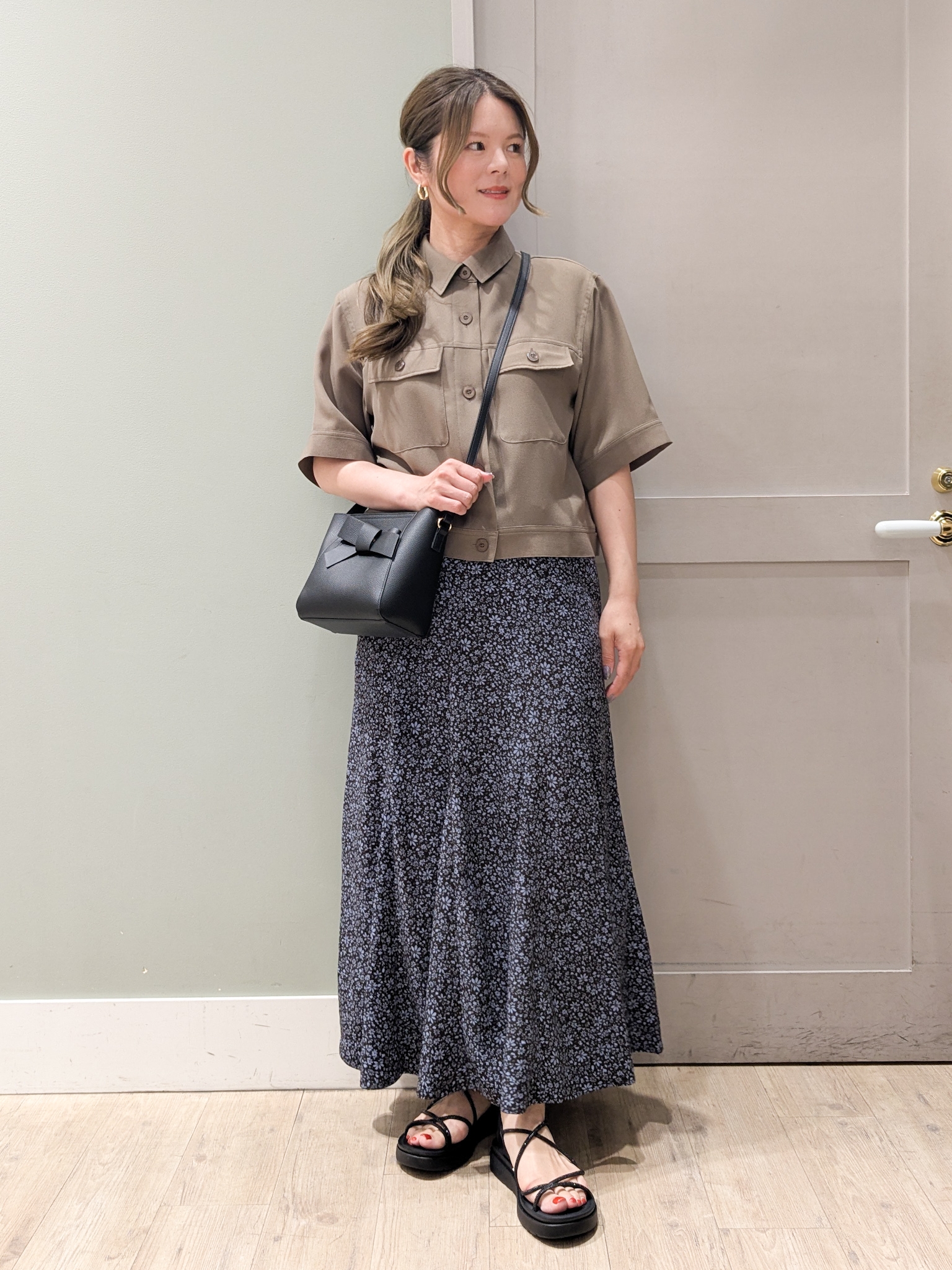 kuwawaさんの「grove｜【吸水速乾・通気性・洗える】衿付きハーフジャケット」を使ったコーディネート