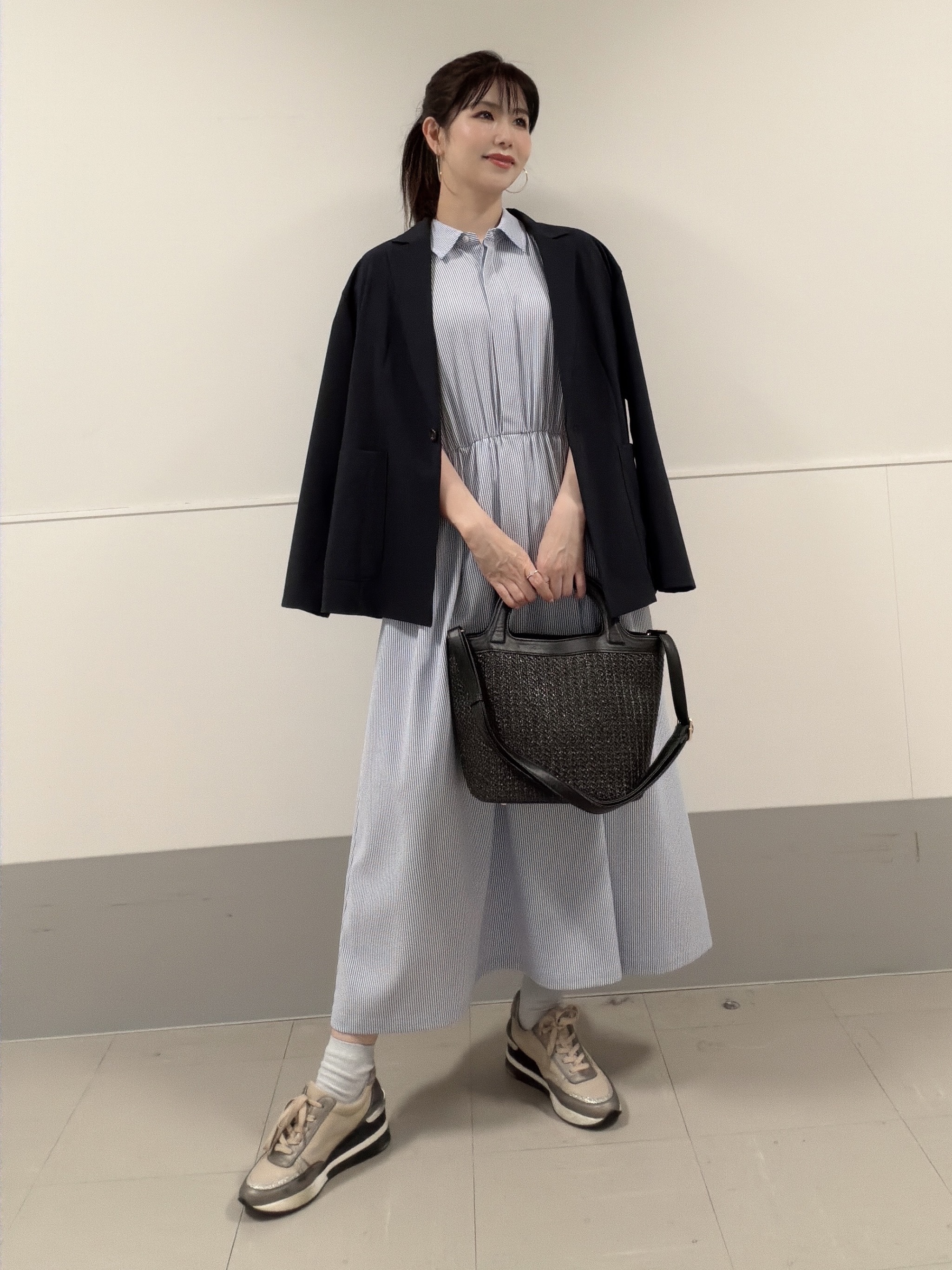 アースさんの「Reflect｜【SS-4Lサイズ／接触冷感／シワになりにくい】リラクシーテーラードジャケット」を使ったコーディネート