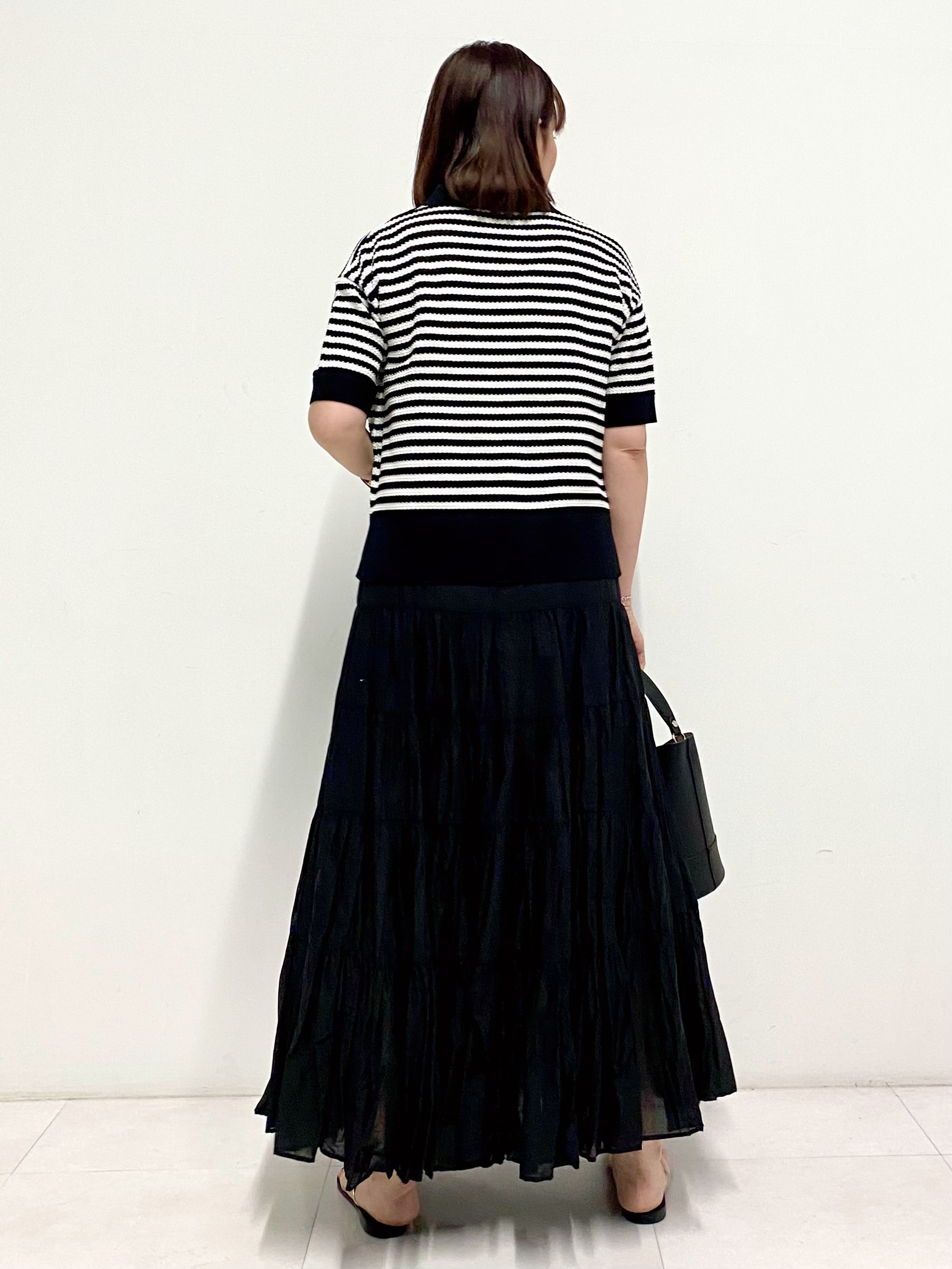 Sawaguchiさんの「DRESSTERIOR｜◆ウォッシャブルスキッパークロップドニット」を使ったコーディネート