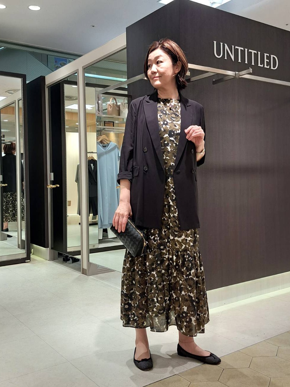 姉さんさんの「UNTITLED｜【花柄/着映え】フラワープリントワンピース」を使ったコーディネート