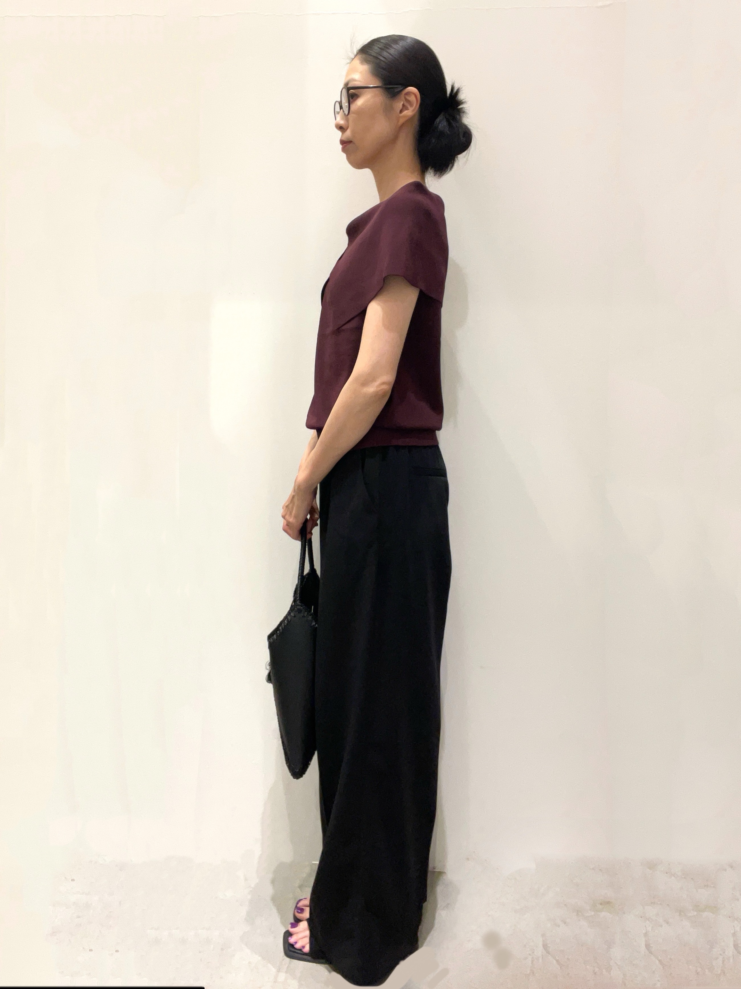 CHIHARUさんの「OPAQUE.CLIP｜オフショルダーニット【洗濯機OK／抗ピル】」を使ったコーディネート