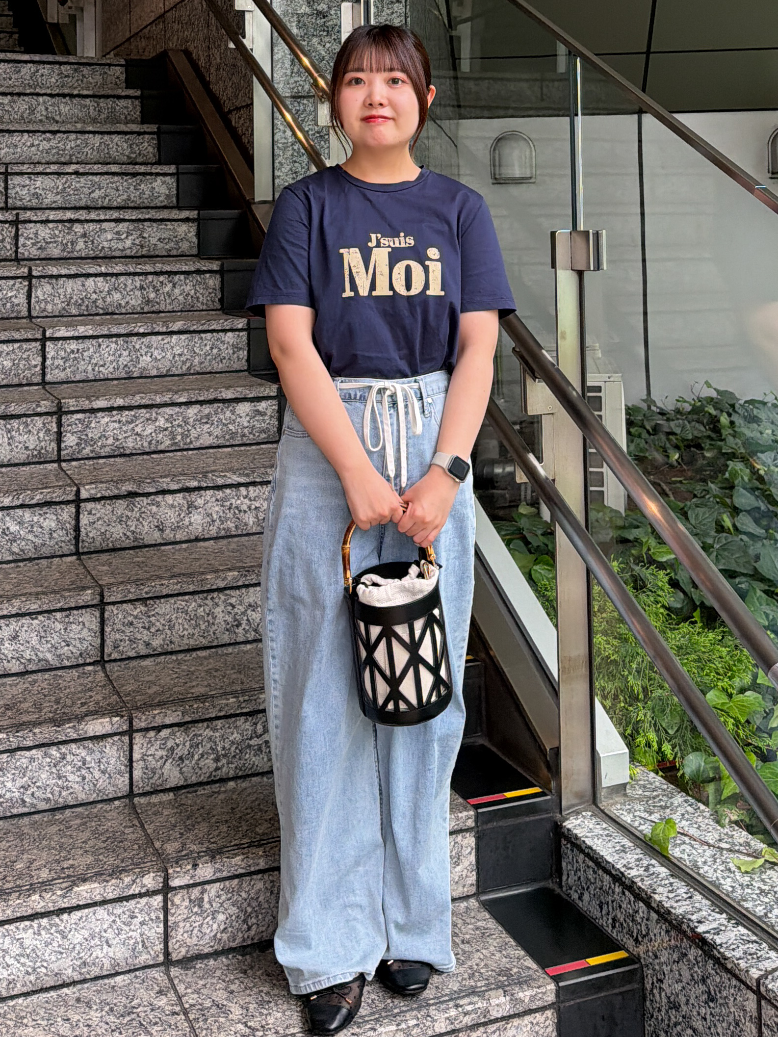 HANNAさんの「OPAQUE.CLIP｜アソートロゴTシャツ【洗濯機OK】」を使ったコーディネート