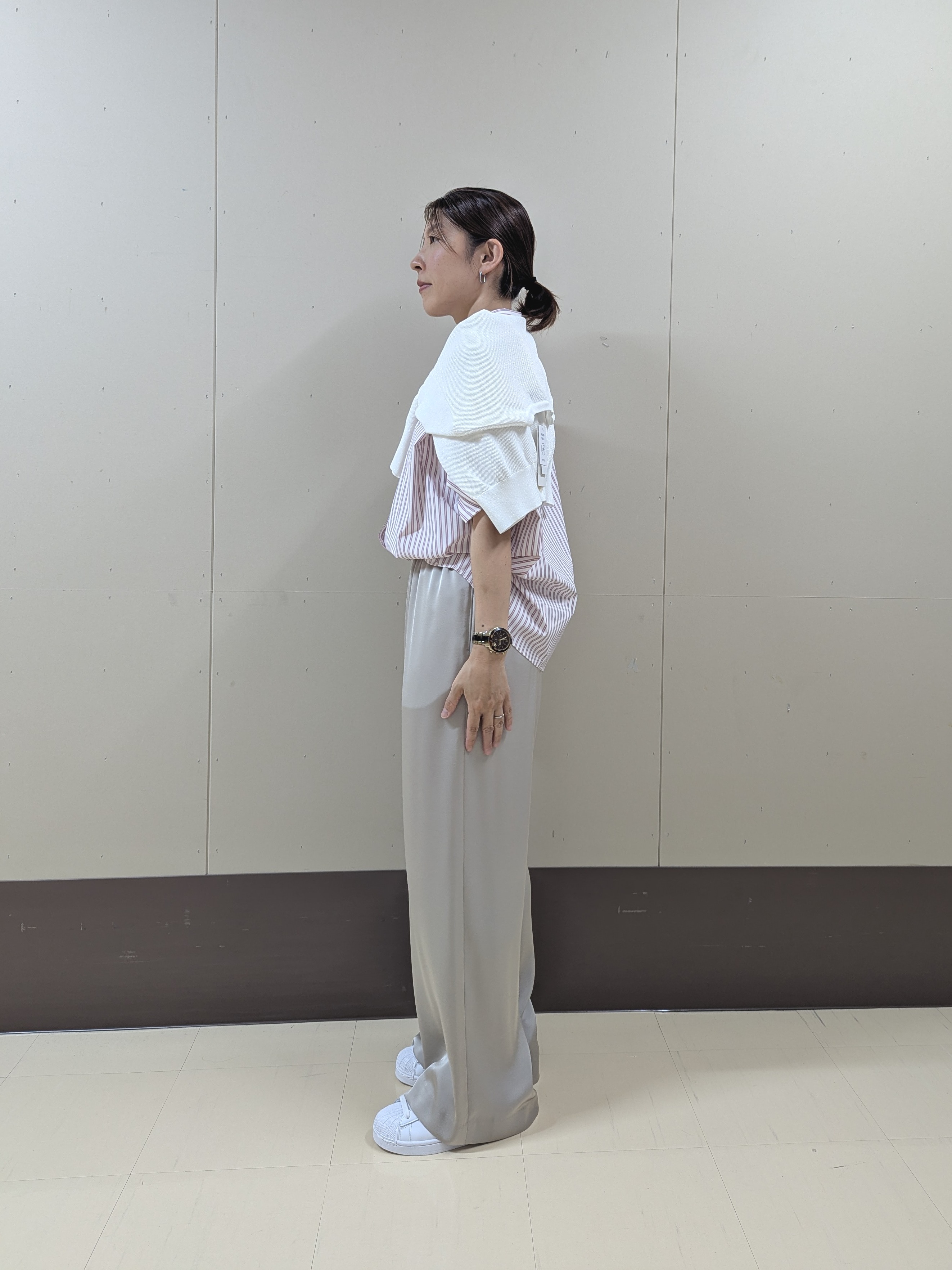 sachiさんの「UNTITLED｜【接触冷感/吸水速乾/UVカット】ドルマンスリーブシャツ」を使ったコーディネート