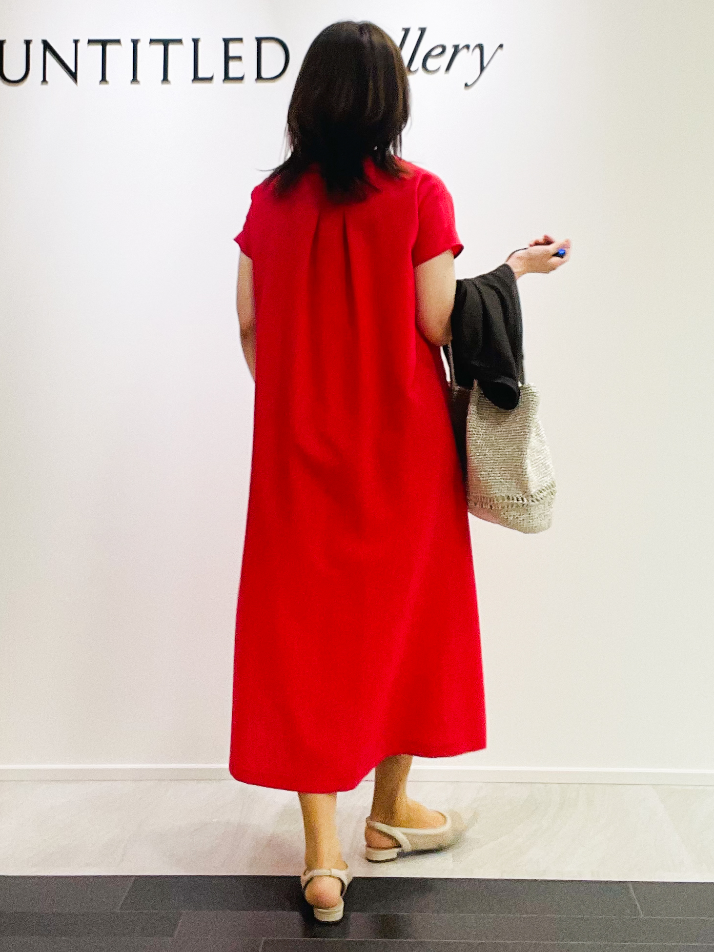 めいさんの「UNTITLED｜【UV/接触冷感/遮熱/通気性】スラブバンドカラーワンピース」を使ったコーディネート