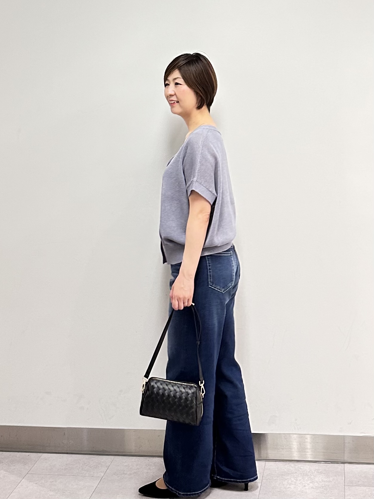 みなこさんの「UNTITLED｜【洗える/清涼感】ドライタッチスリーブレスカーディガン」を使ったコーディネート