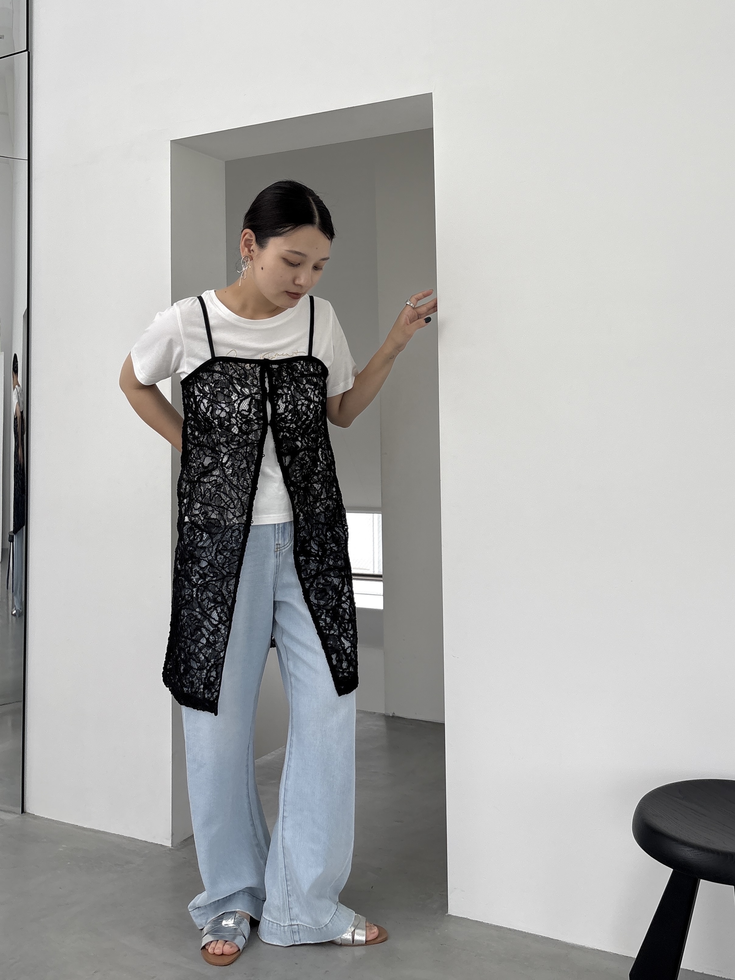 ayanoさんの「INDIVI｜3DプリントロゴTシャツ【再入荷】」を使ったコーディネート