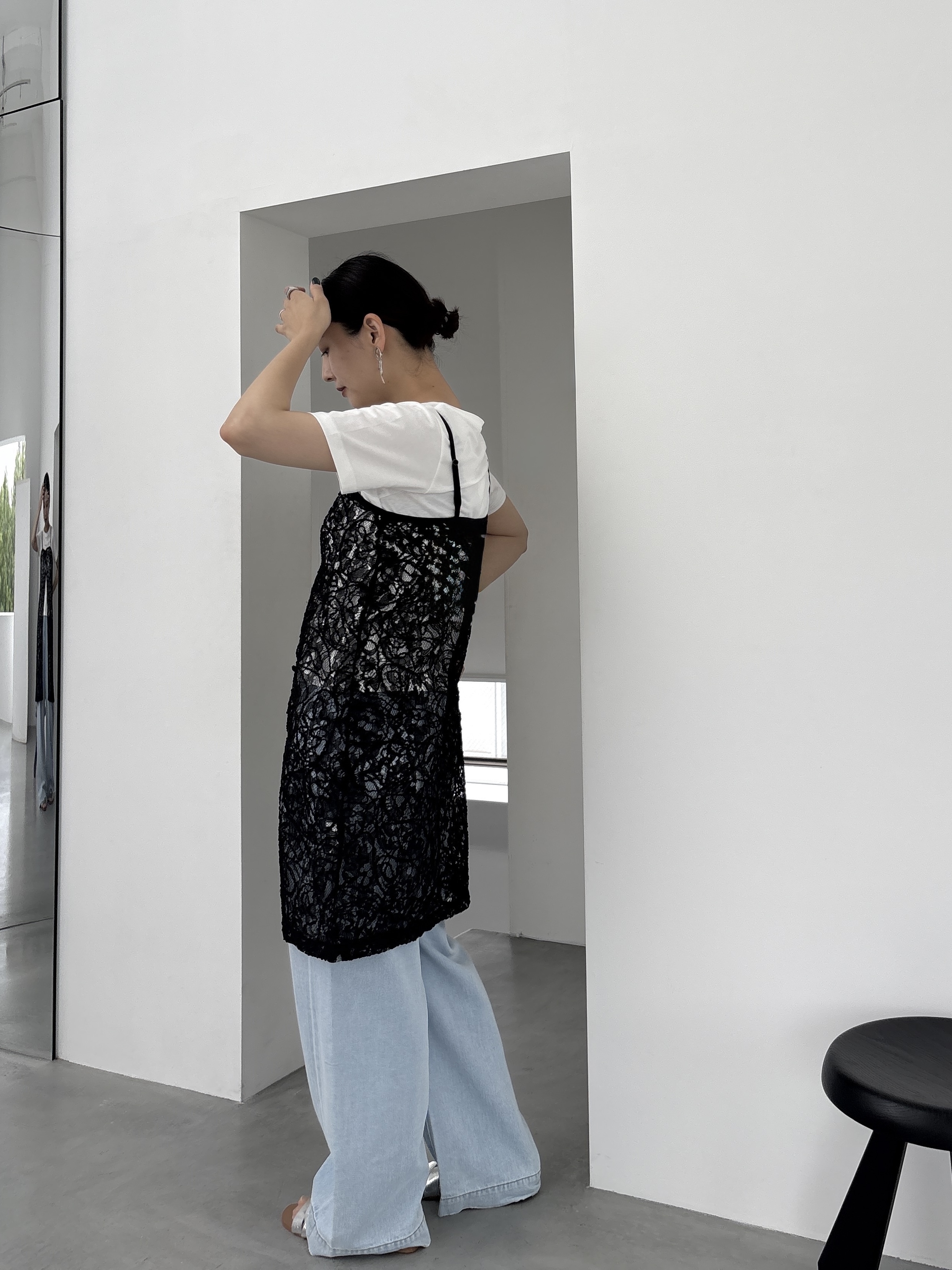 ayanoさんの「INDIVI｜3DプリントロゴTシャツ【再入荷】」を使ったコーディネート
