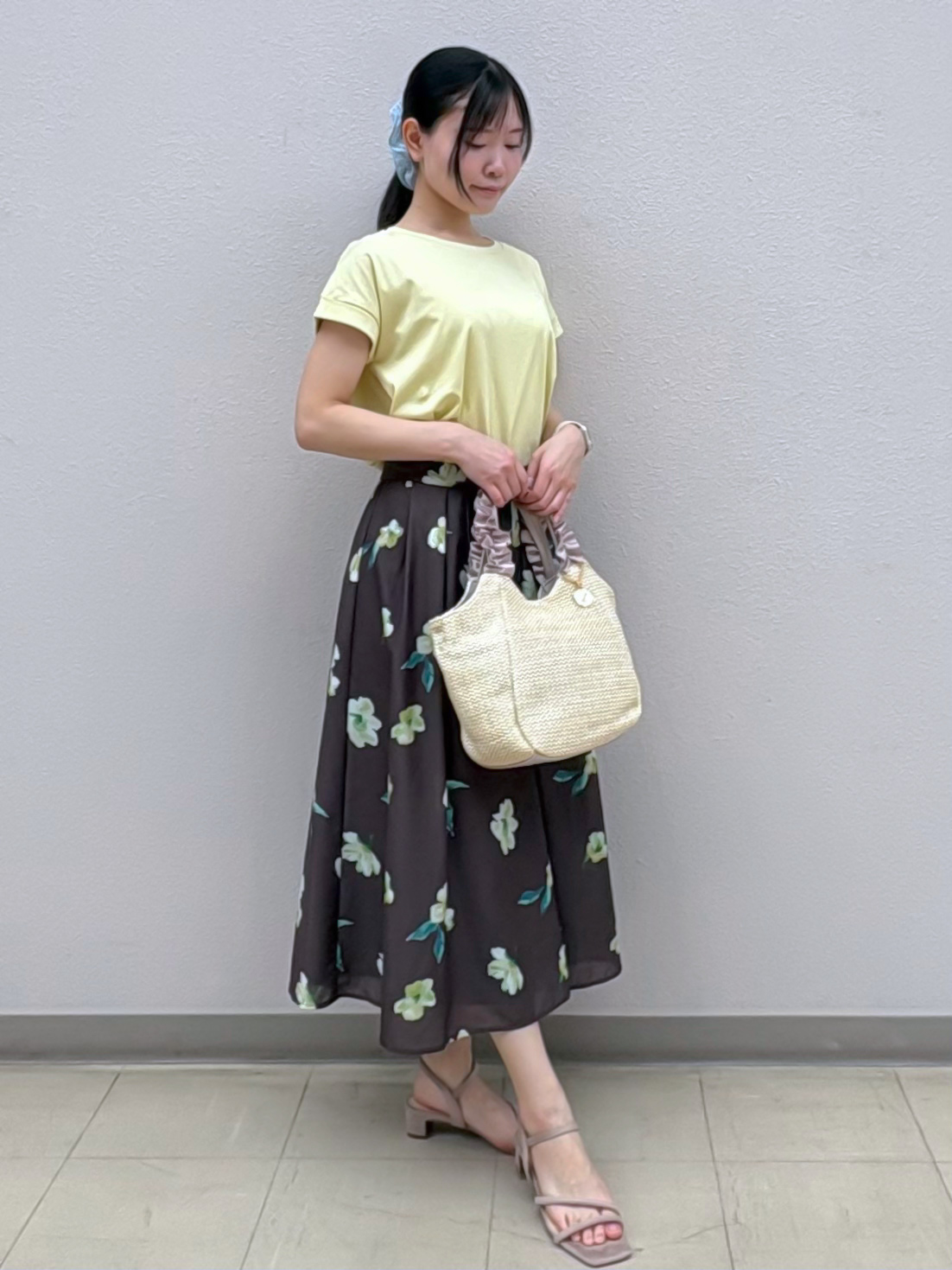 Izuさんの「index｜【接触冷感／UV】ワンポイント刺繍Tシャツ《7col／XS~3L／洗濯機OK》」を使ったコーディネート
