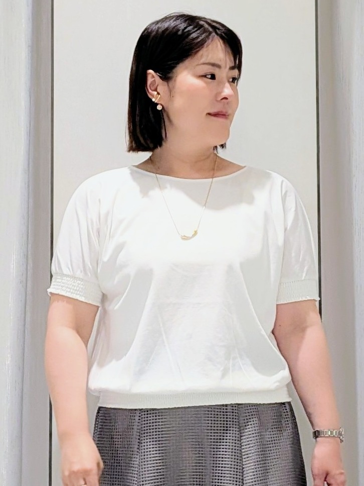 Onumaさんの「UNTITLED｜【接触冷感/汗染み防止/吸水速乾/UVカット】シャーリングプルオーバー」を使ったコーディネート