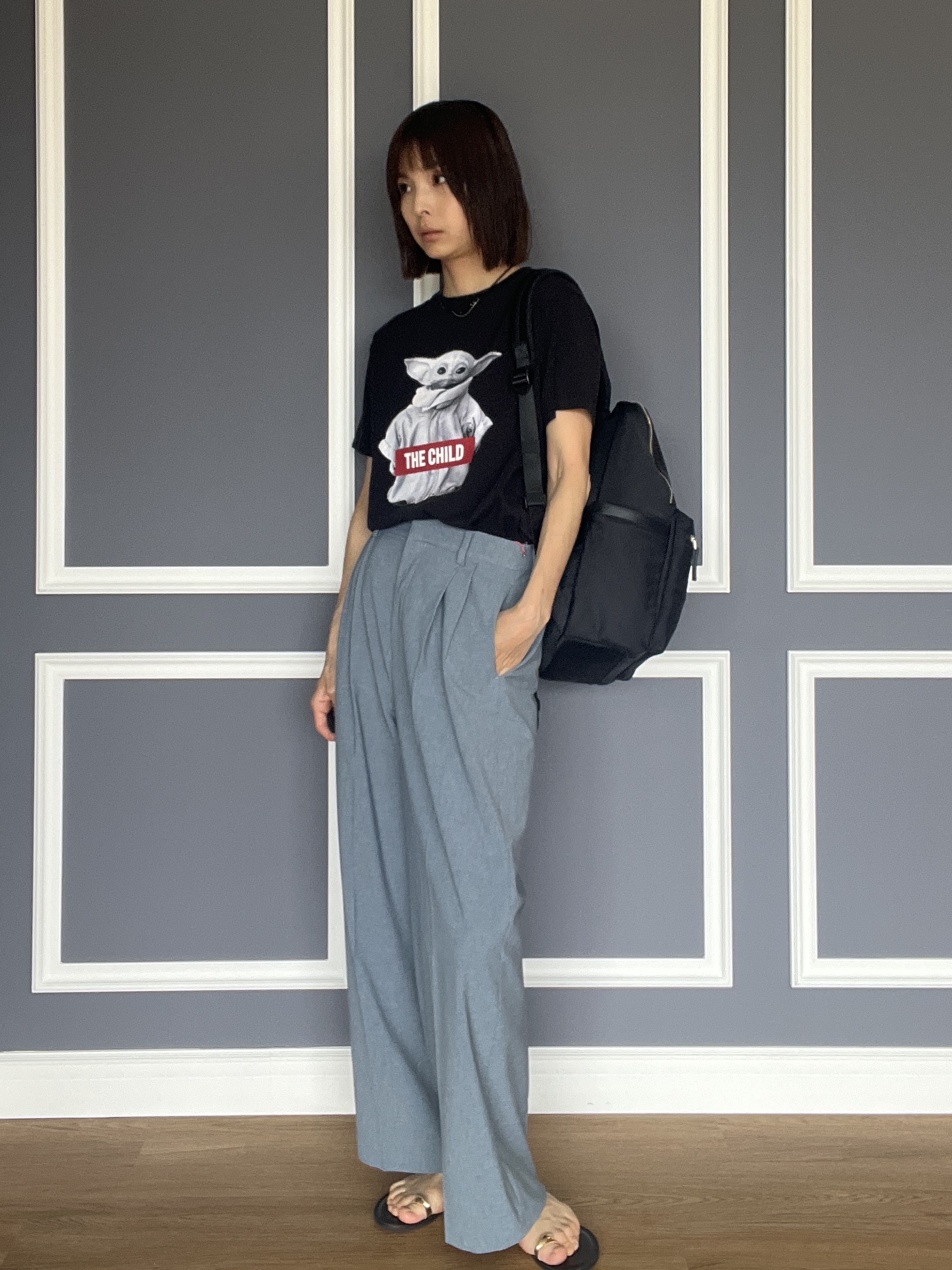 misaさんの「DRESSTERIOR｜【再入荷/荷重軽減】サスペンションマルチポケットリュック」を使ったコーディネート