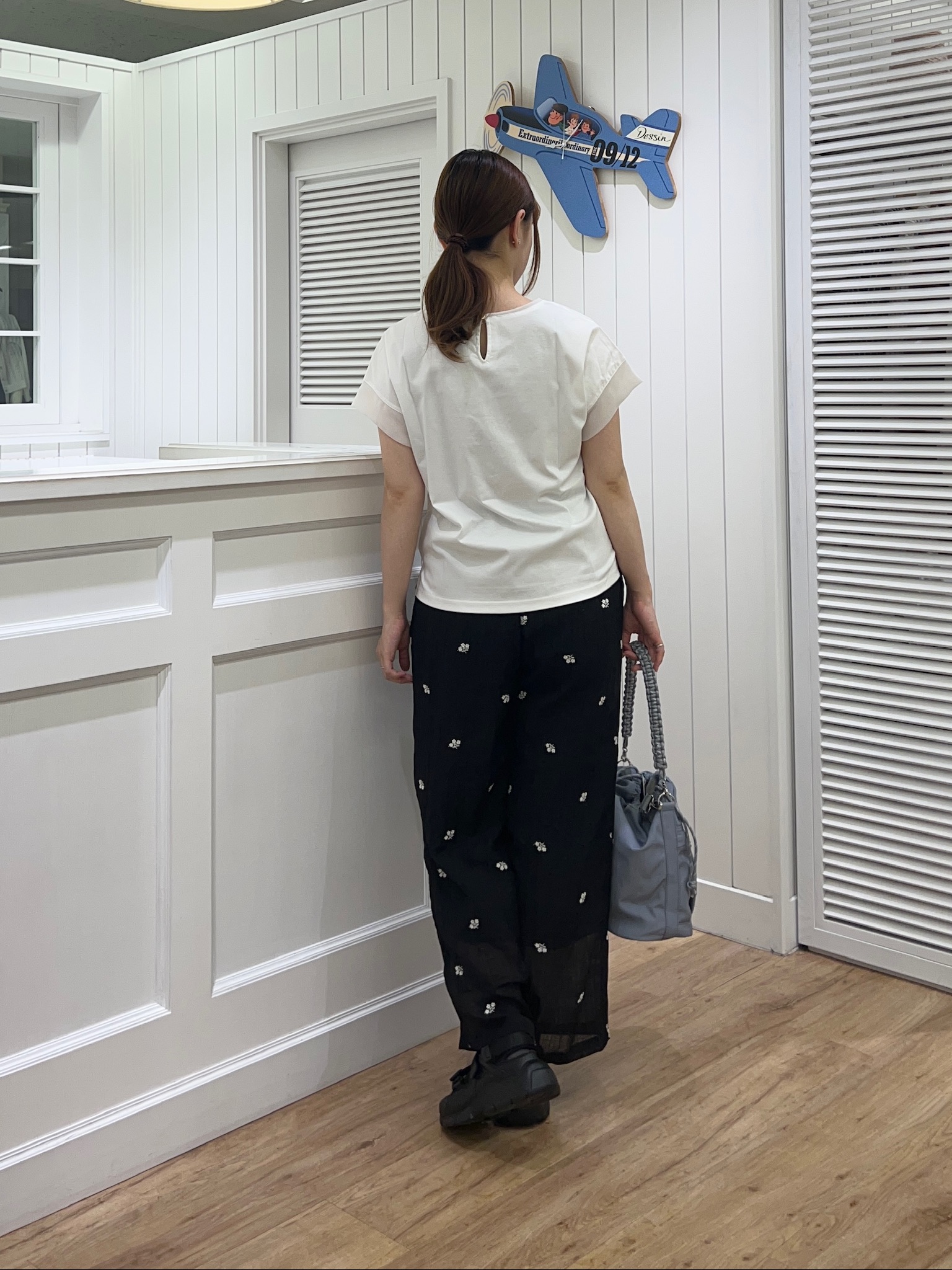 Ayakaさんの「Dessin｜【UVカット/接触冷感】美光沢カットソー」を使ったコーディネート
