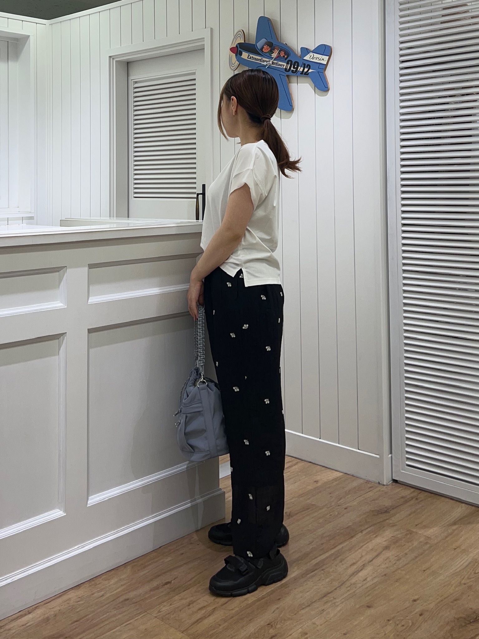 Ayakaさんの「Dessin｜【UVカット/接触冷感】美光沢カットソー」を使ったコーディネート