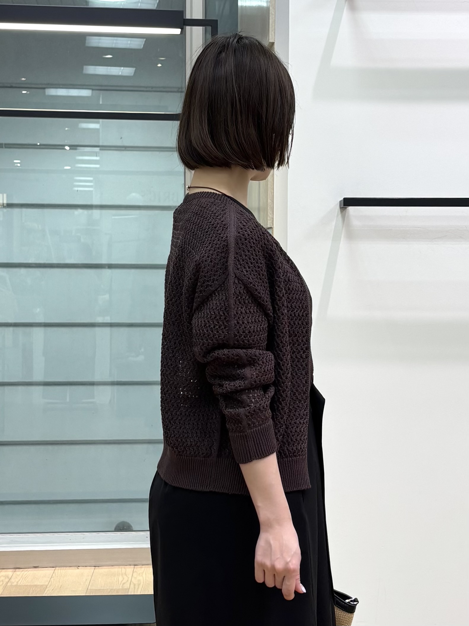 asamiさんの「INDIVI｜【撥水／UVケア／SETUP可能】軽量ベルト付きAラインワンピース」を使ったコーディネート