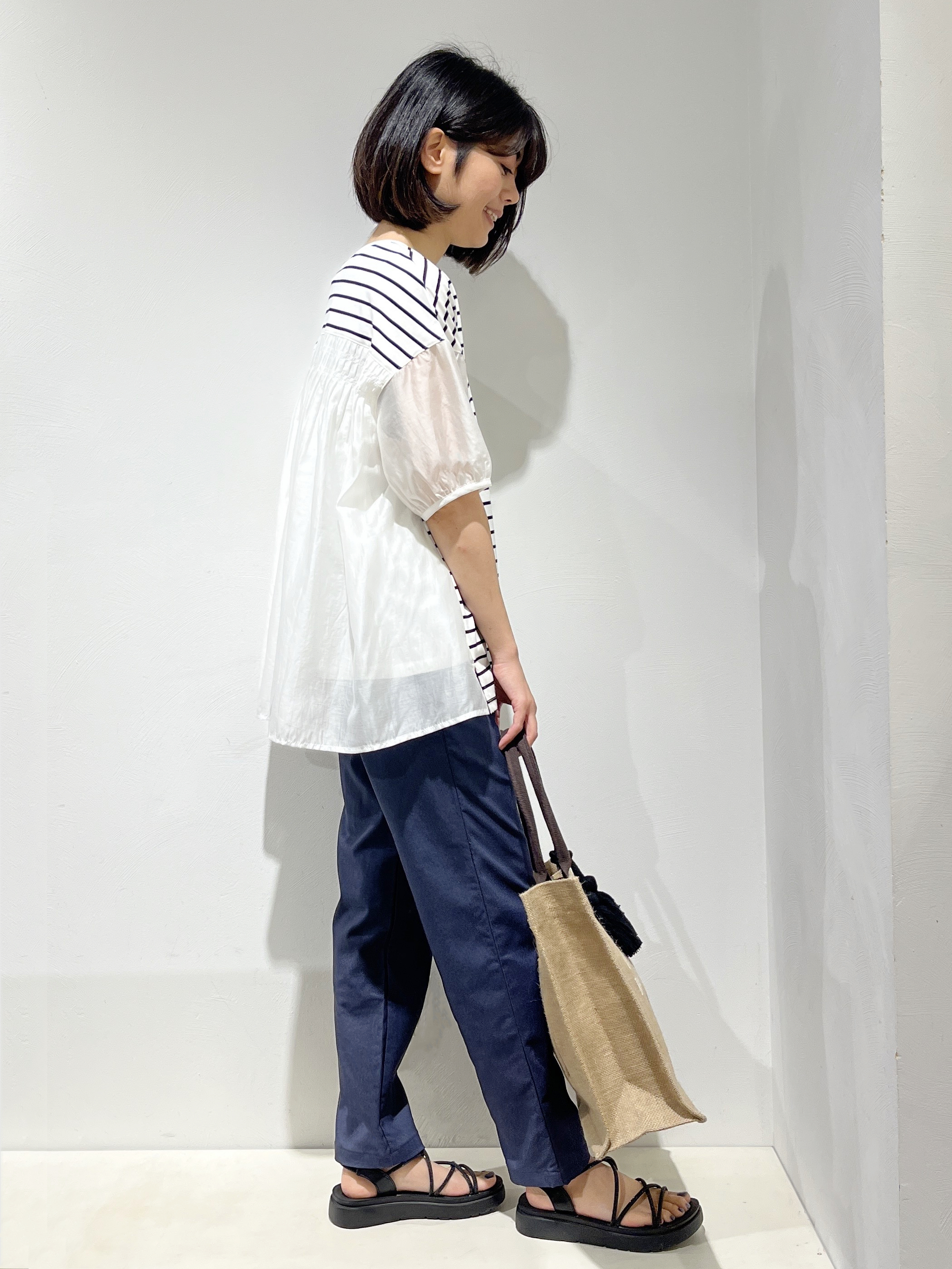 Fujiharuさんの「grove｜【UVカット】体型カバー叶う、バックプリーツTシャツ」を使ったコーディネート