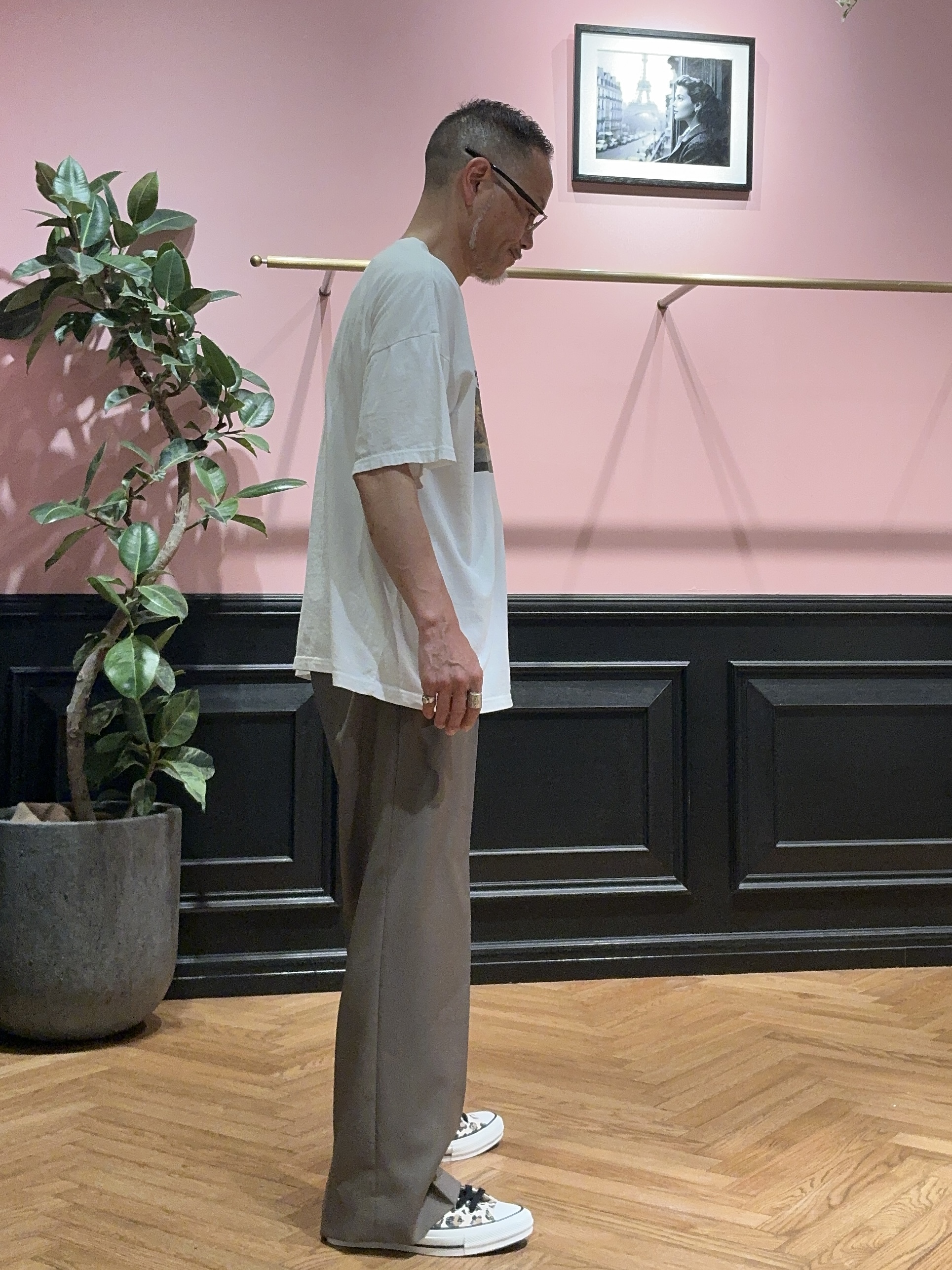 torigoeさんの「DRESSTERIOR｜【ウォッシャブル】サイドゴア ワンタックワイドパンツ」を使ったコーディネート