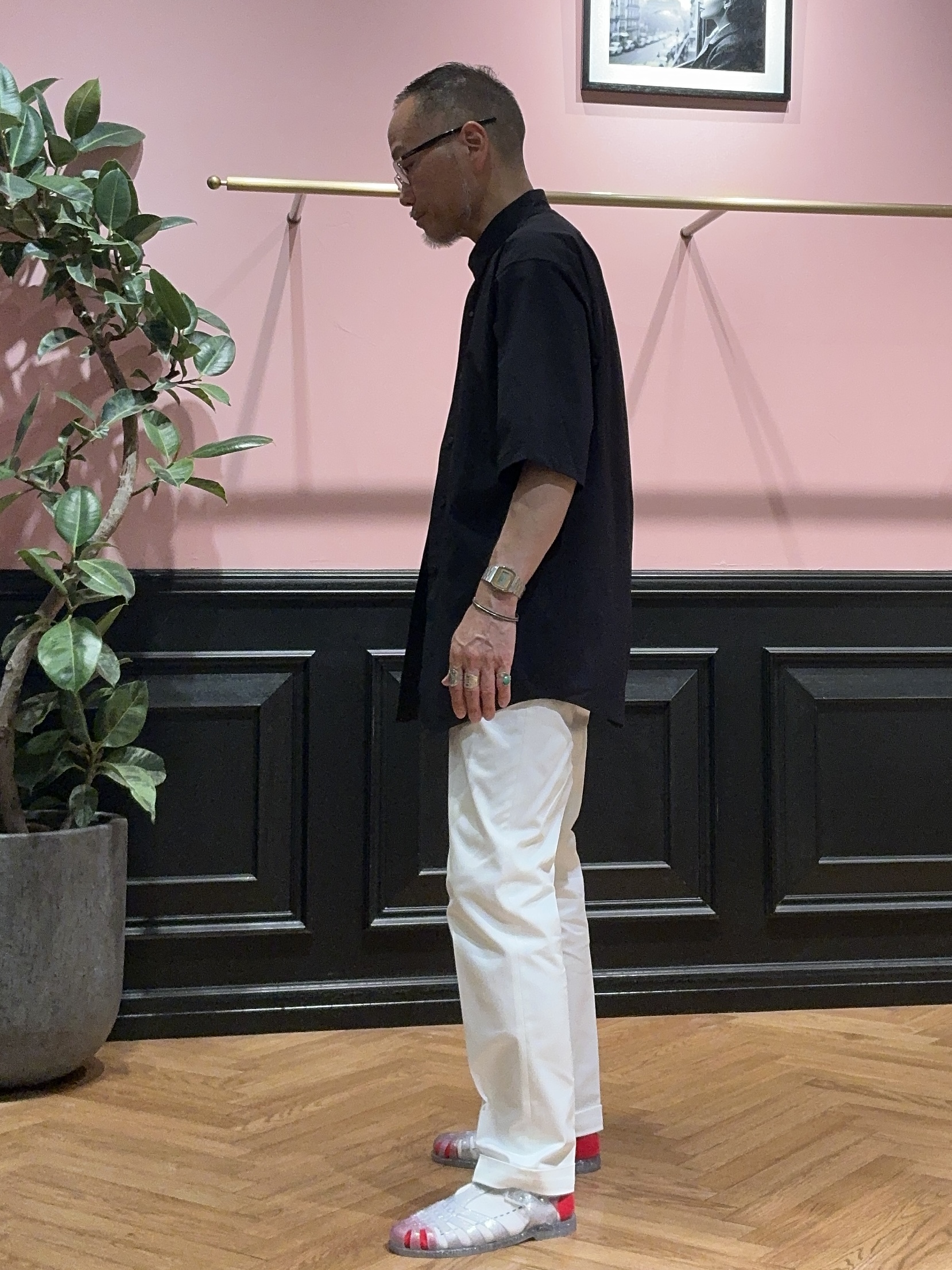 torigoeさんの「DRESSTERIOR｜【ウォッシャブル】コットンシルク マルチボーダーニット」を使ったコーディネート