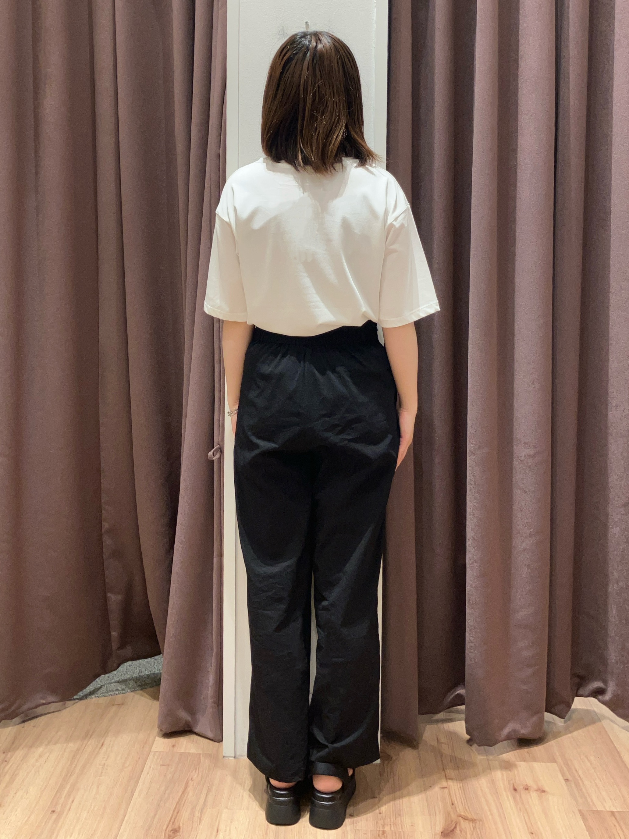 みちゃさんの「grove｜【UVカット/接触冷感】プリントアソート5分袖Tシャツ」を使ったコーディネート