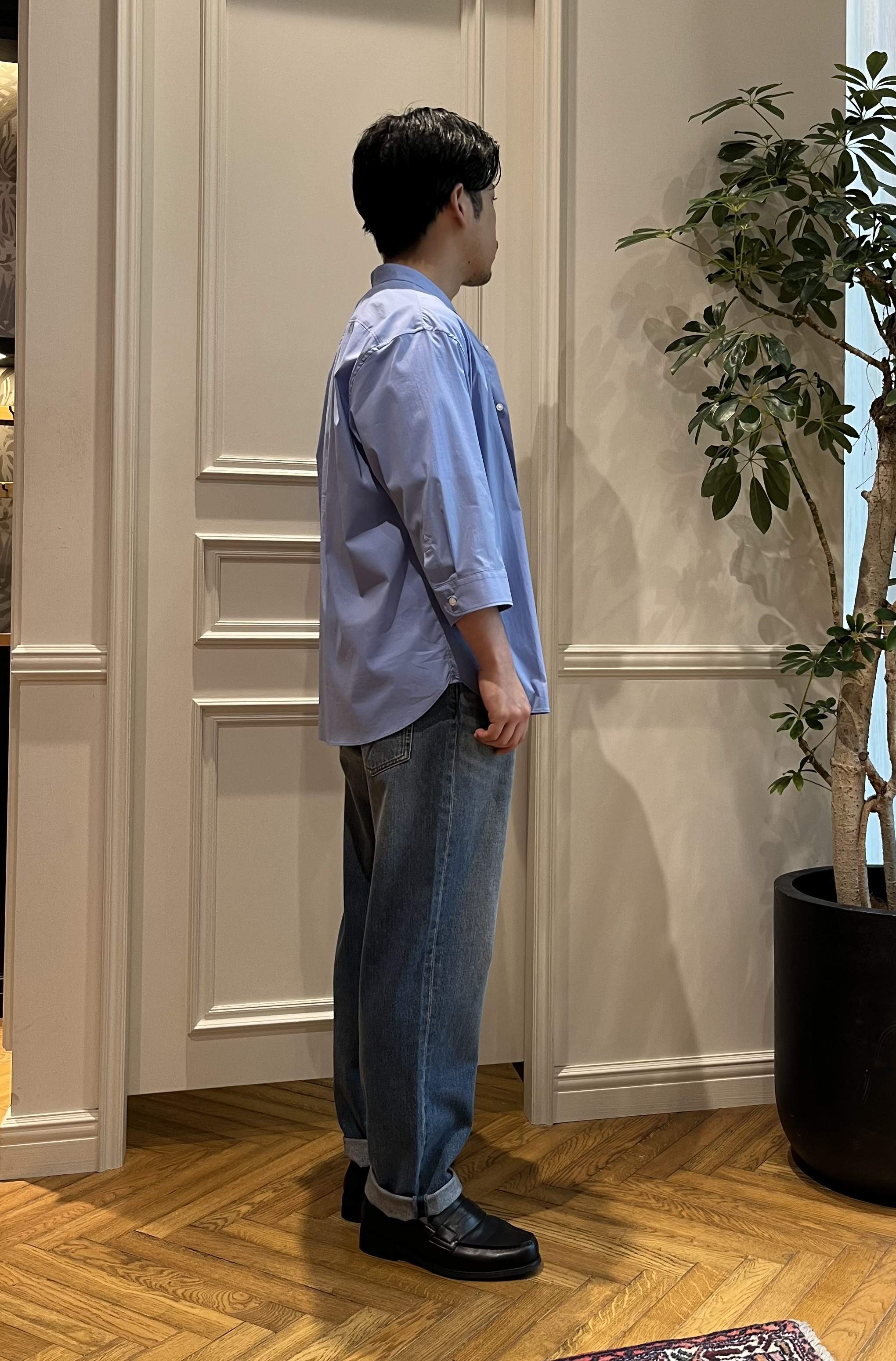 Tokuさんの「DRESSTERIOR｜バイオリネン スリークオーターシャツ」を使ったコーディネート