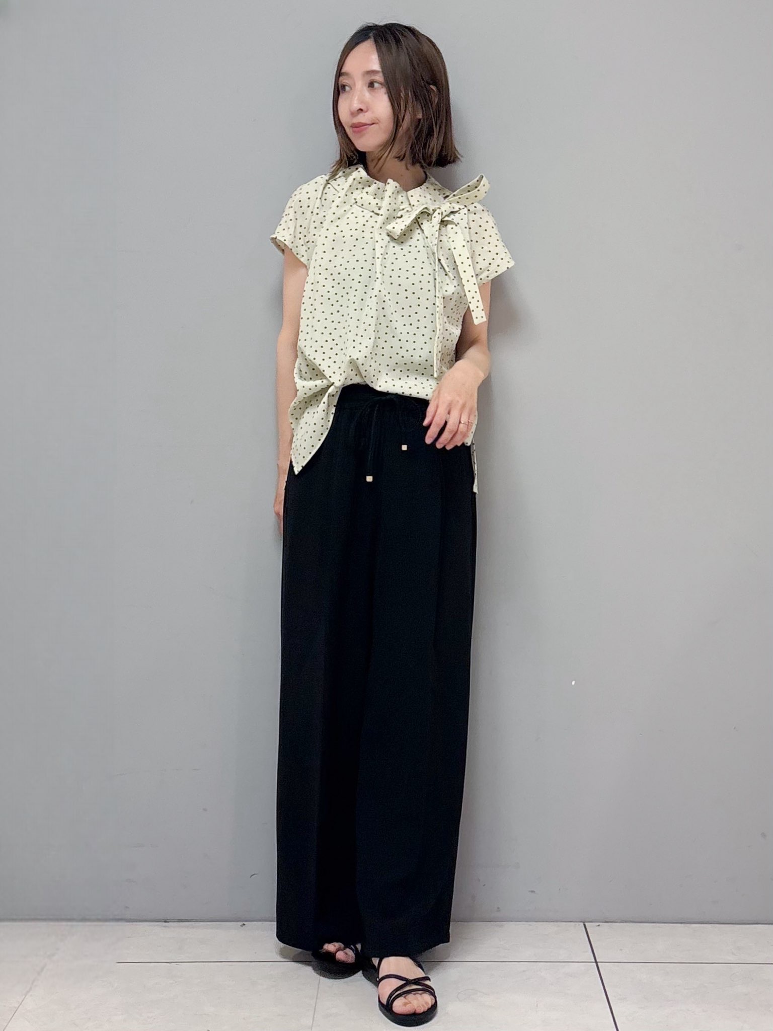 yさんの「OPAQUE.CLIP｜メッシュテーラードジャケット【洗濯機OK】」を使ったコーディネート