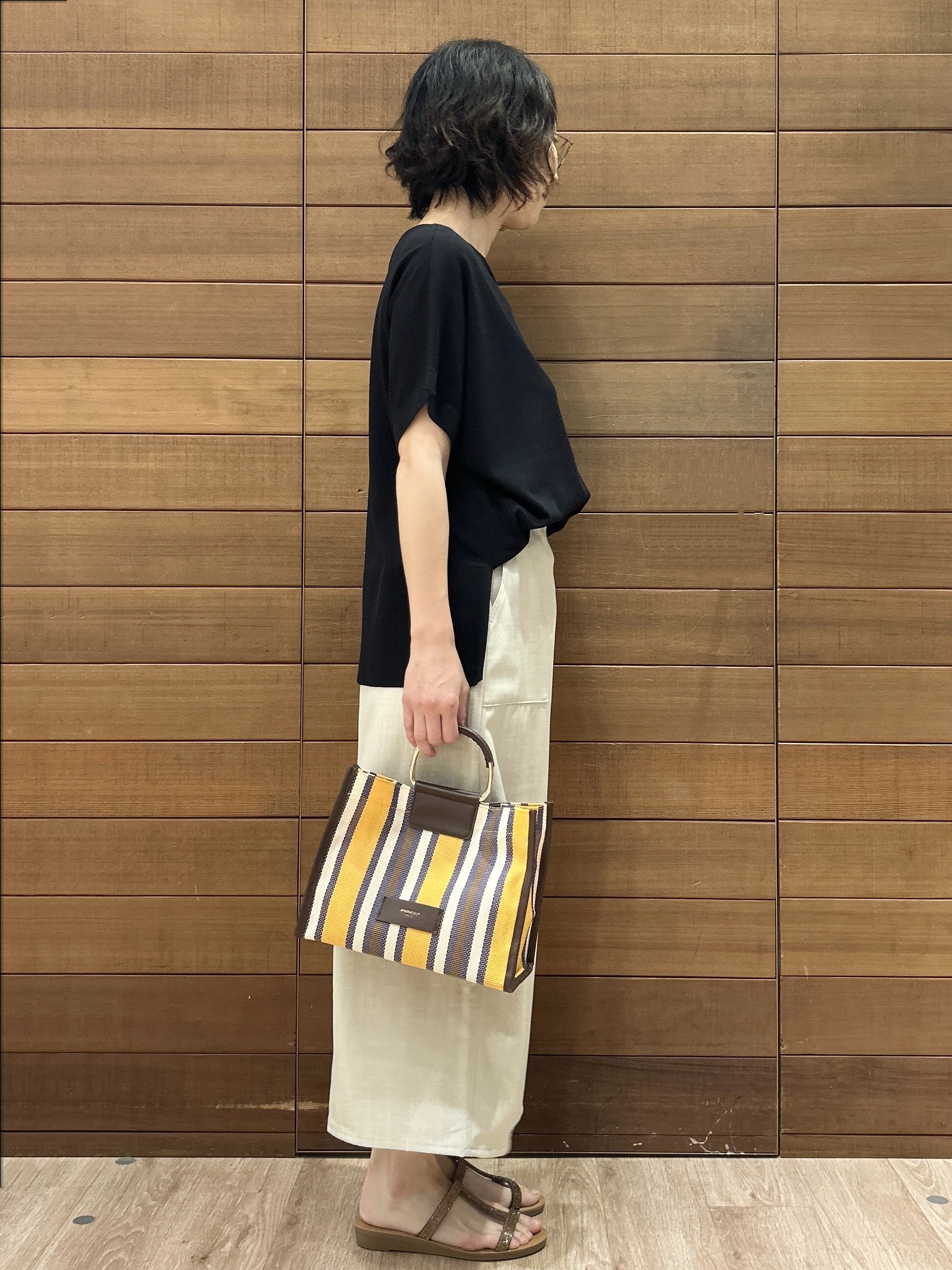 ゆうあさんの「OPAQUE.CLIP｜ドライタッチドルマンニット【洗濯機OK】」を使ったコーディネート