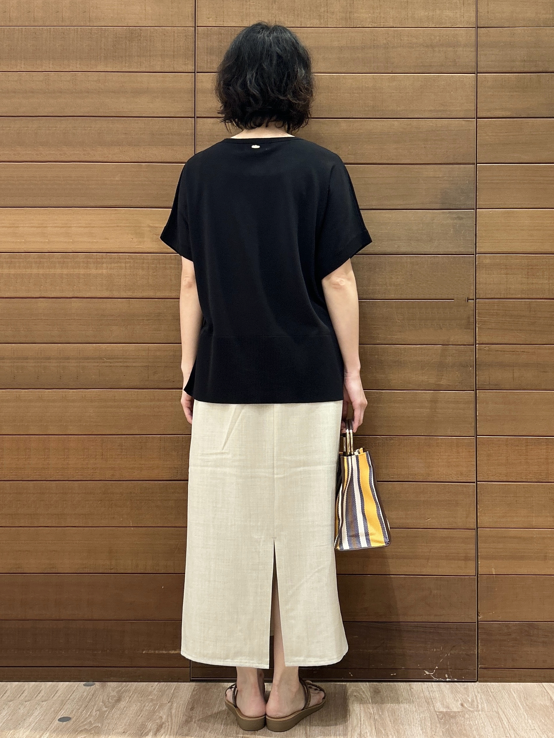ゆうあさんの「OPAQUE.CLIP｜ドライタッチドルマンニット【洗濯機OK】」を使ったコーディネート