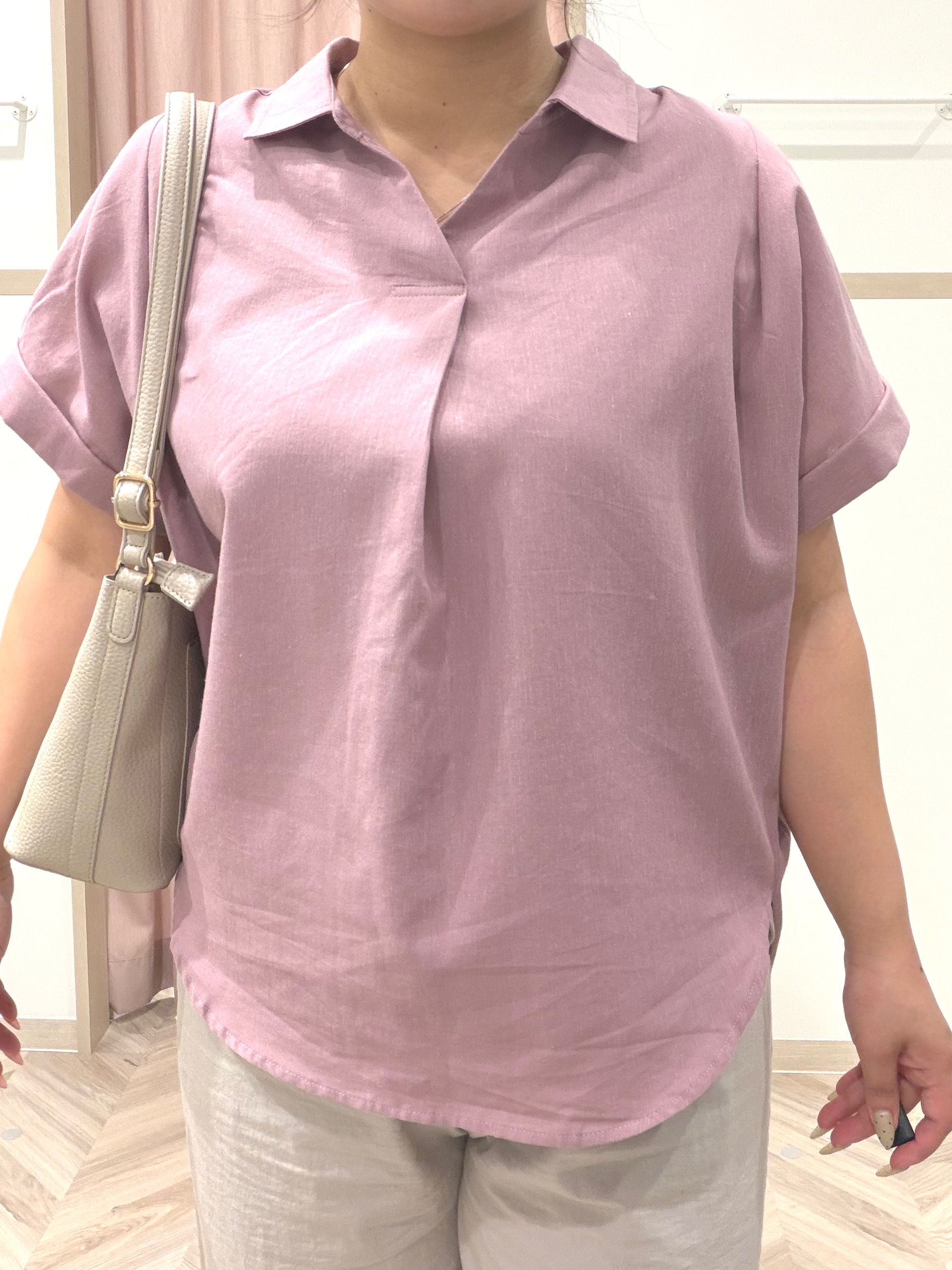 まちゃんなちゃんさんの「SHOO･LA･RUE｜【UV/吸水速乾/抗菌防臭】インせず着られる フレンチリネンスキッパーシャツ」を使ったコーディネート